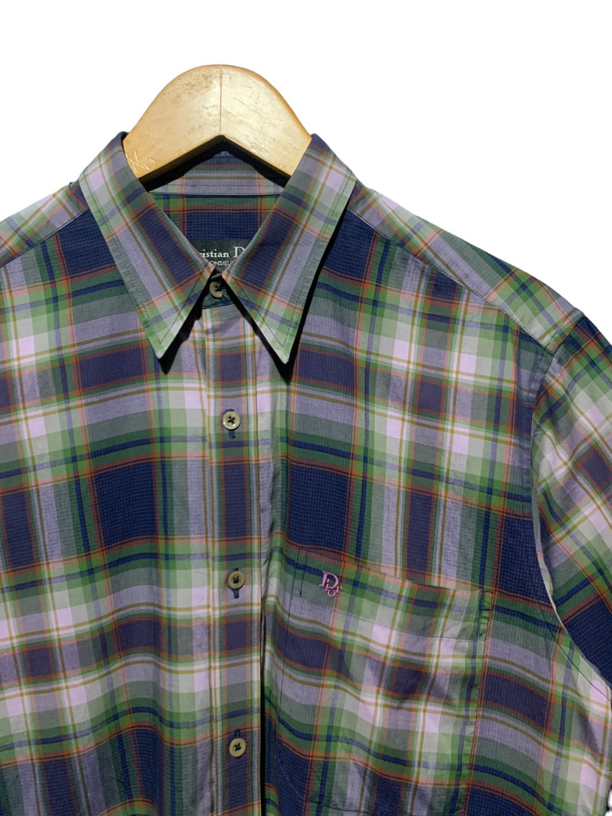 Dior Vintage christian dior monsieur tartan plaid shirt dior Size US L / EU 52-54 / 3 - 6 Thumbnail