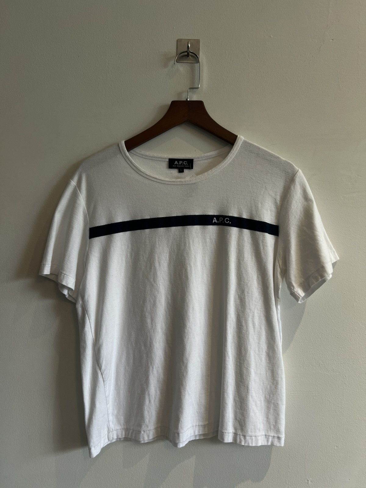 A.P.C. × Japanese Brand × Vintage APC RUE MADAME PARIS Y2K SMALL LOGO TEE Size US M / EU 48-50 / 2 - 1 Thumbnail