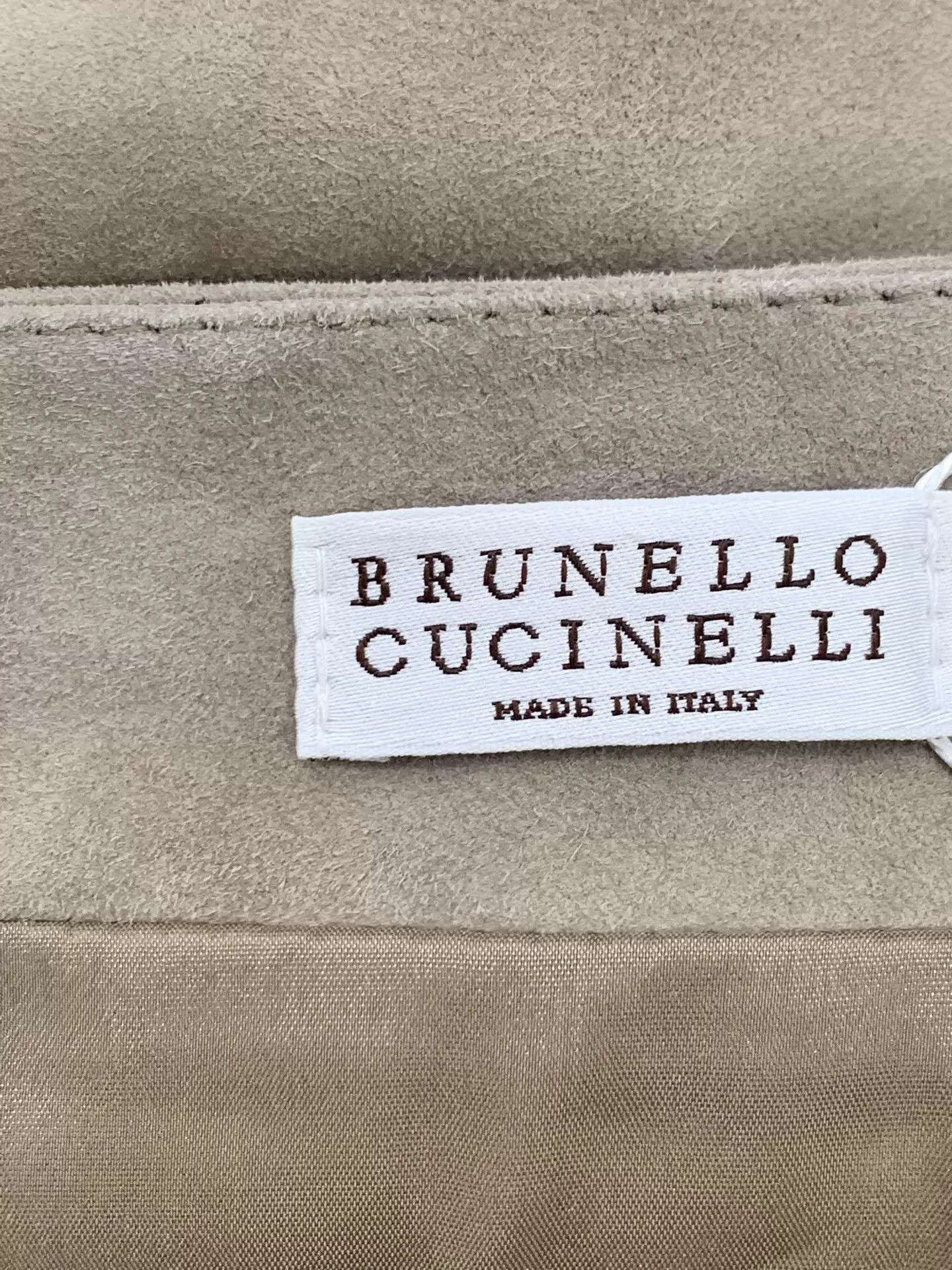 Brunello Cucinelli Brunello Cucinelli Suede Irregular Skirt 38 New Size 28" / US 6 / IT 42 - 4 Thumbnail