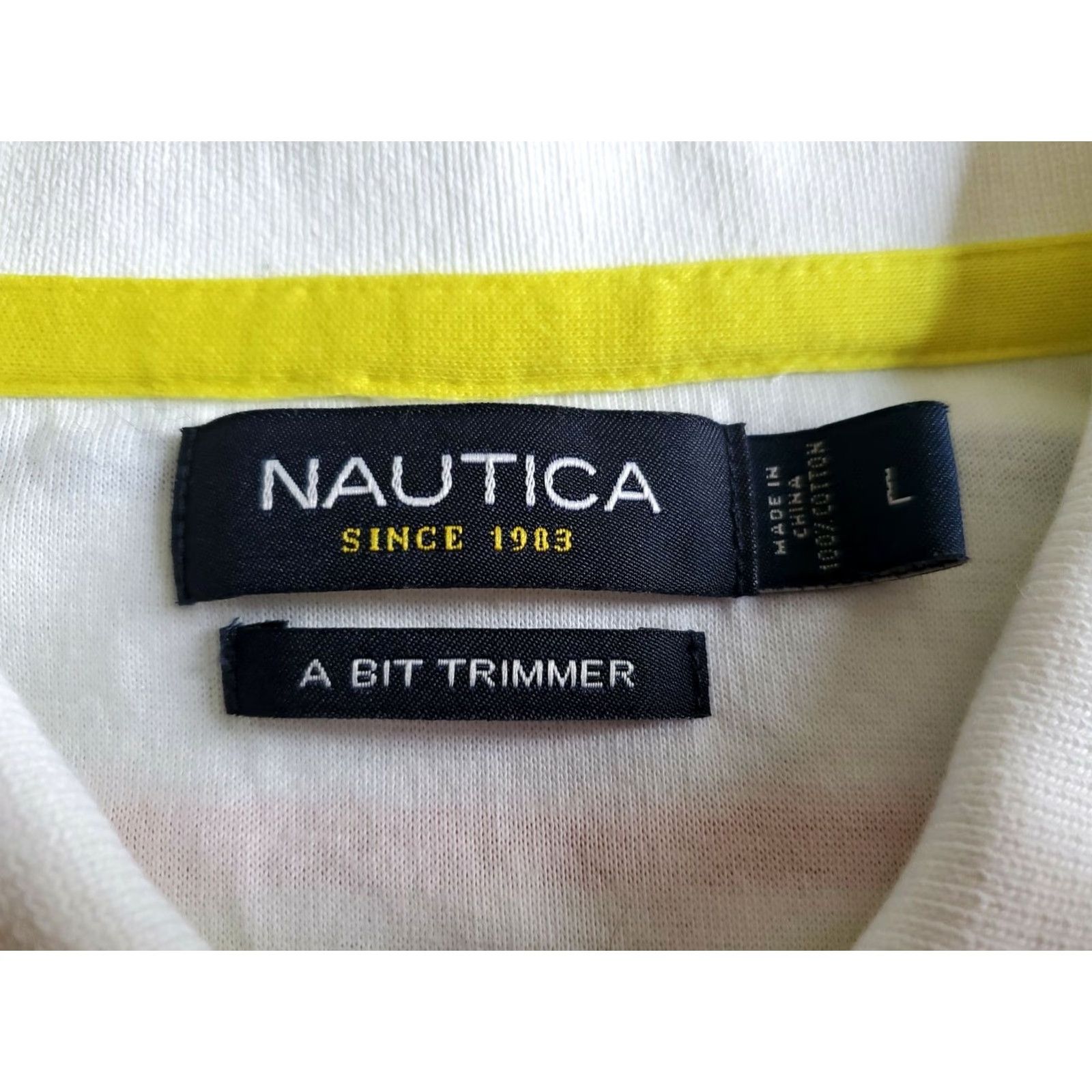 Nautica Nautica Regatta Series Polo Shirt S/S Striped Multicolor 100% Cotton Size Large Men Shirt Polo Regatta Series 90s Size US L / EU 52-54 / 3 - 5 Thumbnail