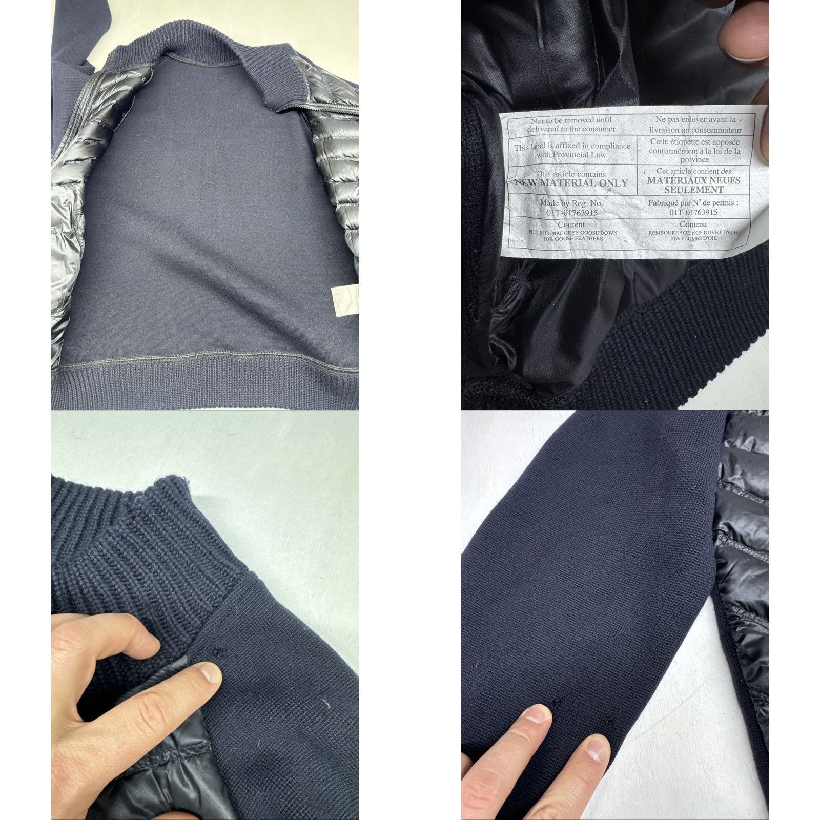 Lululemon Lululemon Knowlton Hybrid Wool Sweater Goose Down Navy Puffer Jacket Mens L Jacket Zip Blue Wool Down Puffer Mens L Size US L / EU 52-54 / 3 - 8 Thumbnail