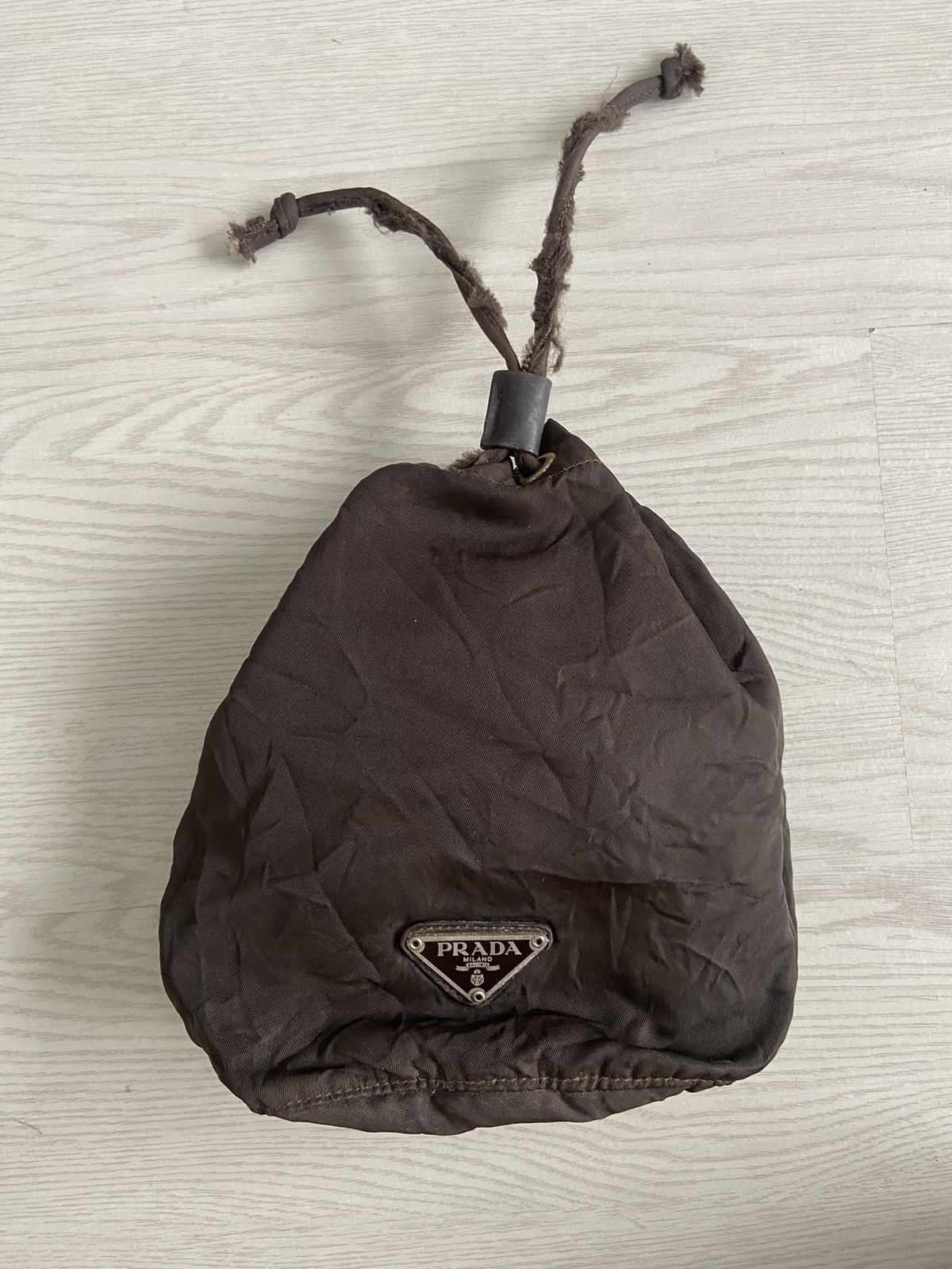 Prada Vintage Prada Purse Pouch Coin Nylon Rucksack Bag Size ONE SIZE - 1 Thumbnail