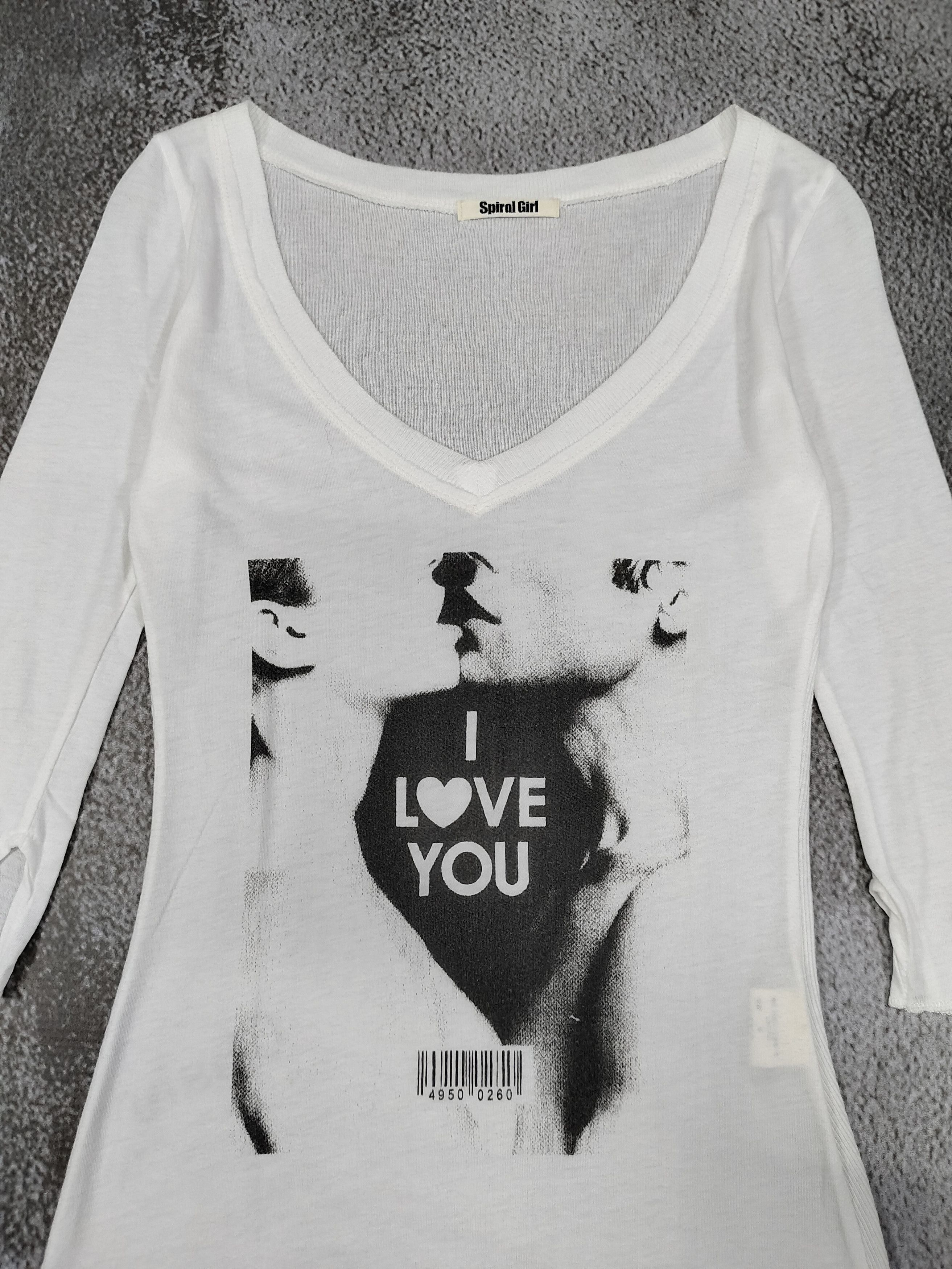 Japanese Brand 2000s Spiral Girl 🇯🇵 I Love You Body Y2K Punk Sexy Graphic Size M / US 6-8 / IT 42-44 - 6 Thumbnail