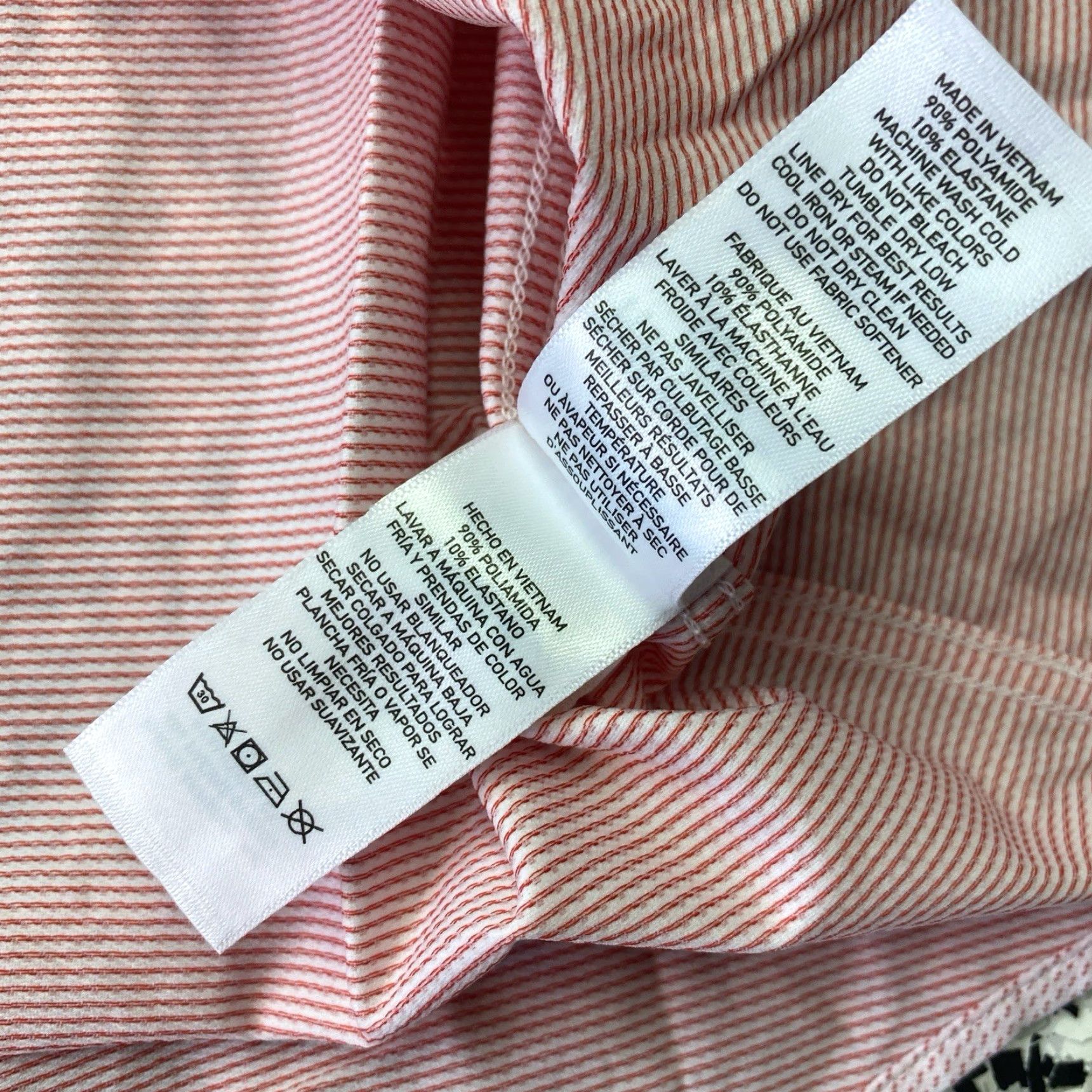 Rhone Rhone Shirt Mens Large Pink Slim Fit Plaid Performance Stretch Button Up Size US L / EU 52-54 / 3 - 5 Thumbnail