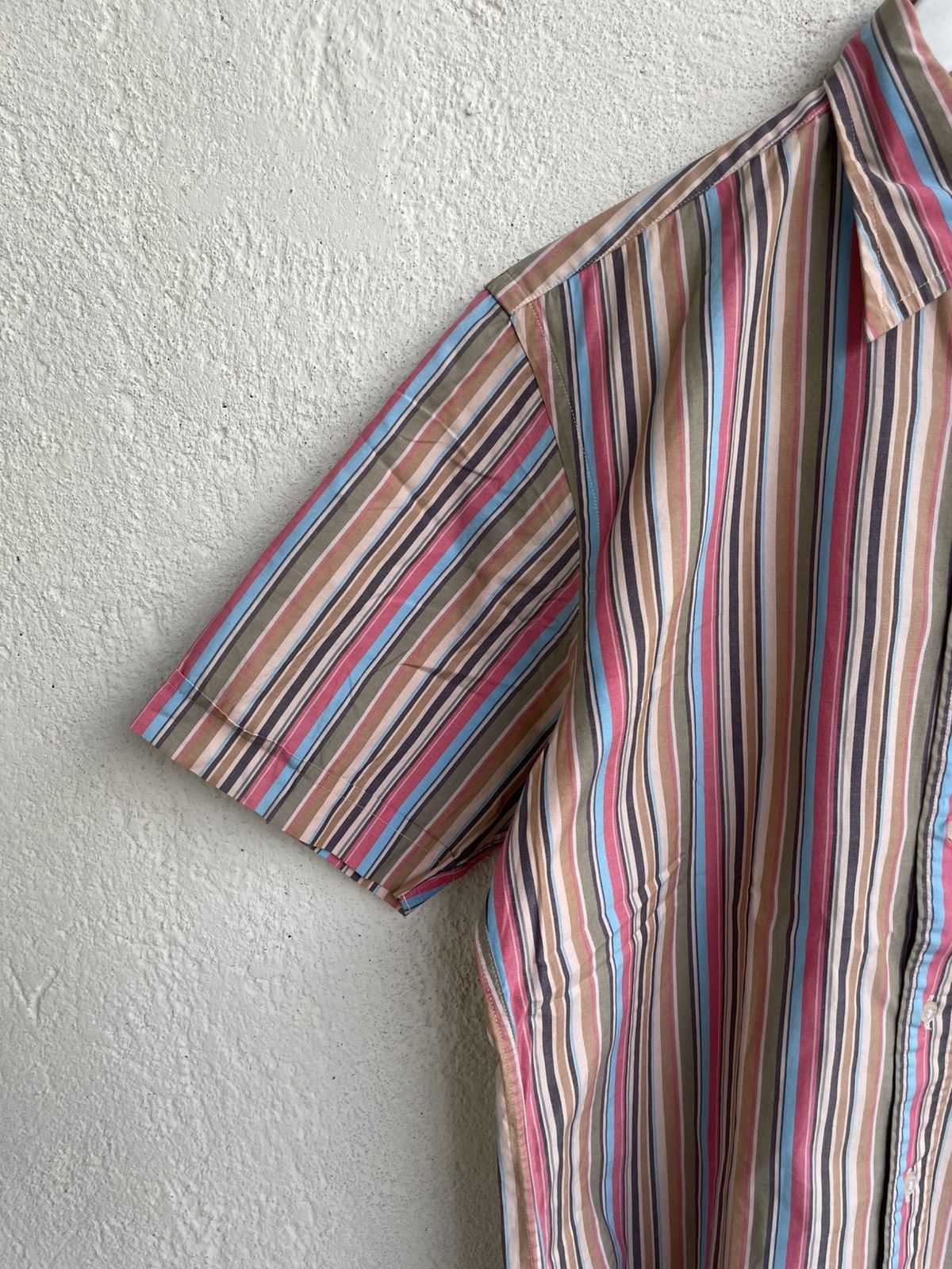Burberry 2000s Burberry Stripe Multi Color Shirt Novacheck Hysteric Size US L / EU 52-54 / 3 - 5 Thumbnail