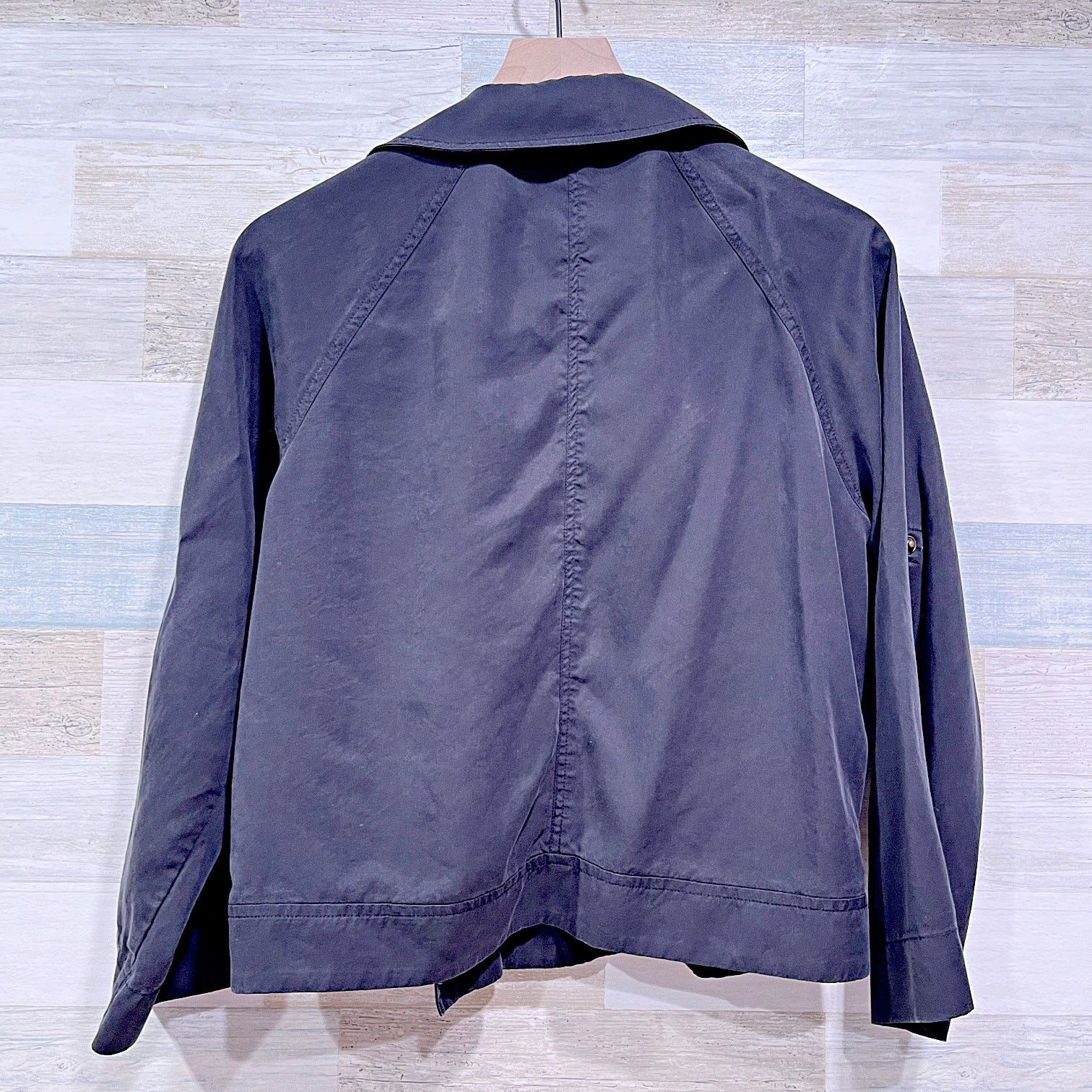 Loft LOFT Double Breasted Moto Utility Jacket Black Womens Small Size S / US 4 / IT 40 - 3 Thumbnail