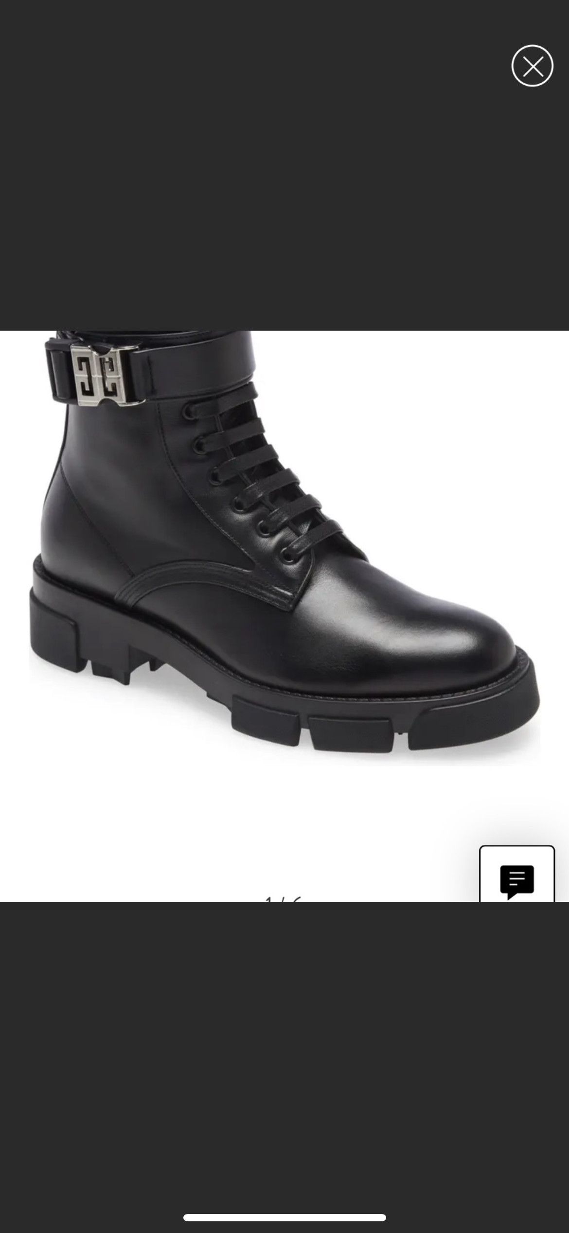 Givenchy Givenchy men’s 4g black leather combat boot Size US 9 / EU 42 - 3 Thumbnail