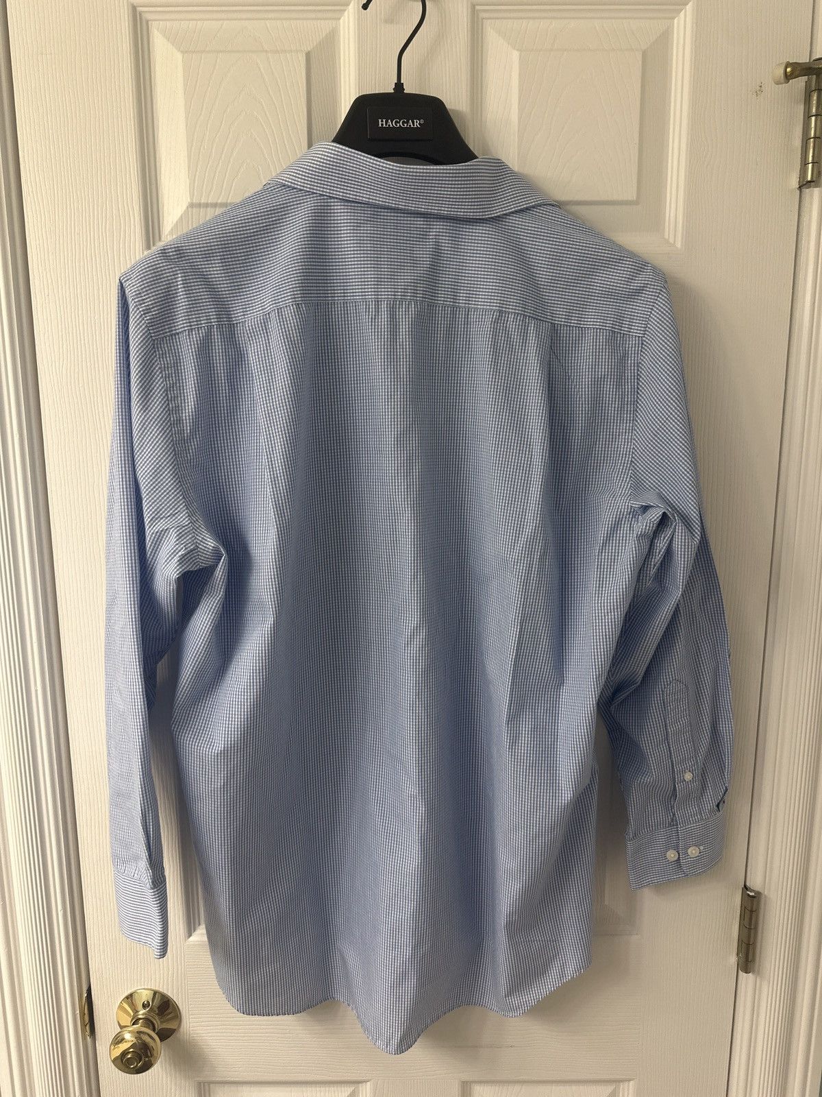 Croft & Barrow Men’s Button Up Dress Shirt (Blue and White Stripes) Size US L / EU 52-54 / 3 - 3 Thumbnail