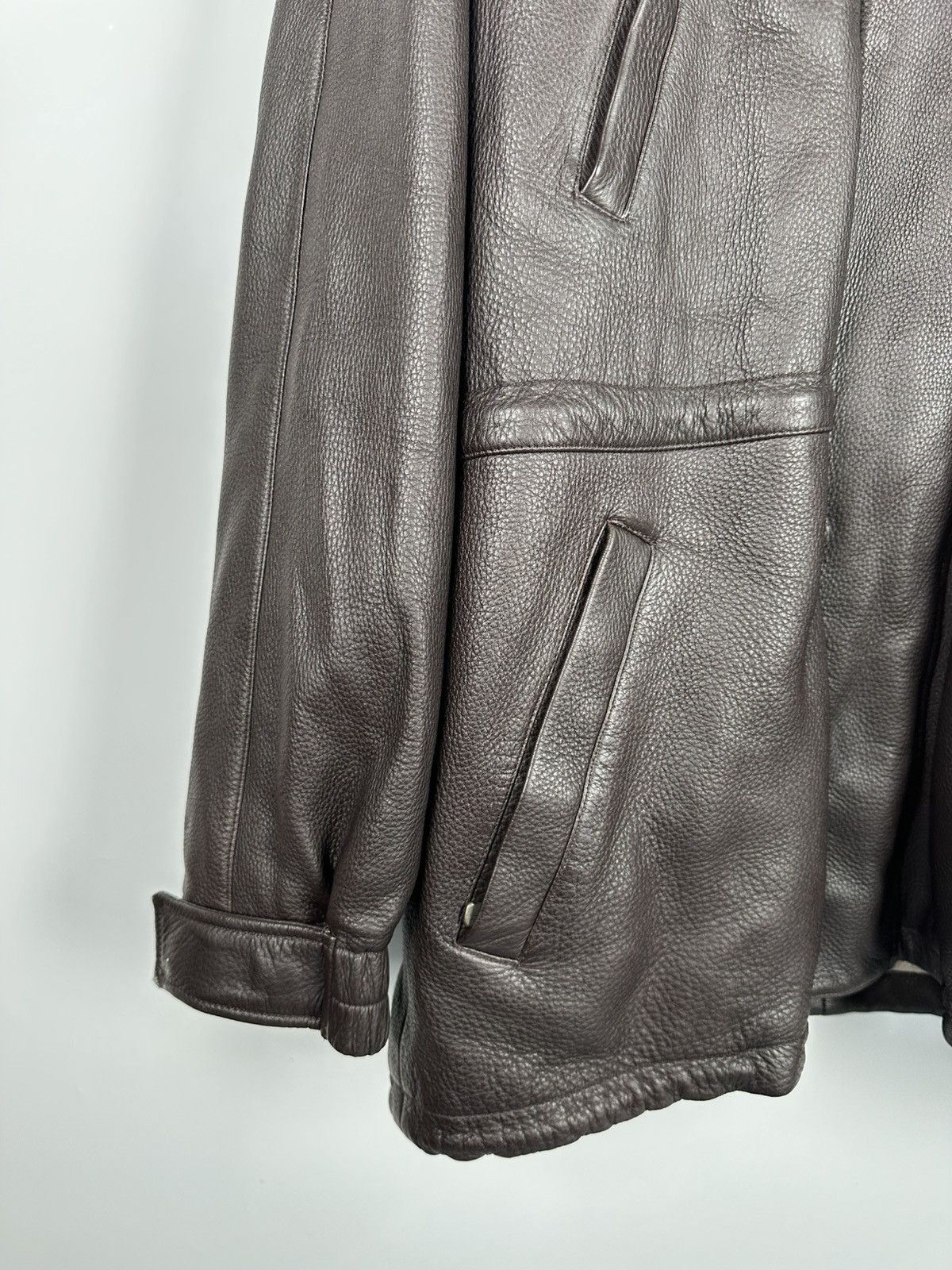Loro Piana Loro Piana Leather Cashmere Coat Jacket Size US XXL / EU 58 / 5 - 6 Thumbnail