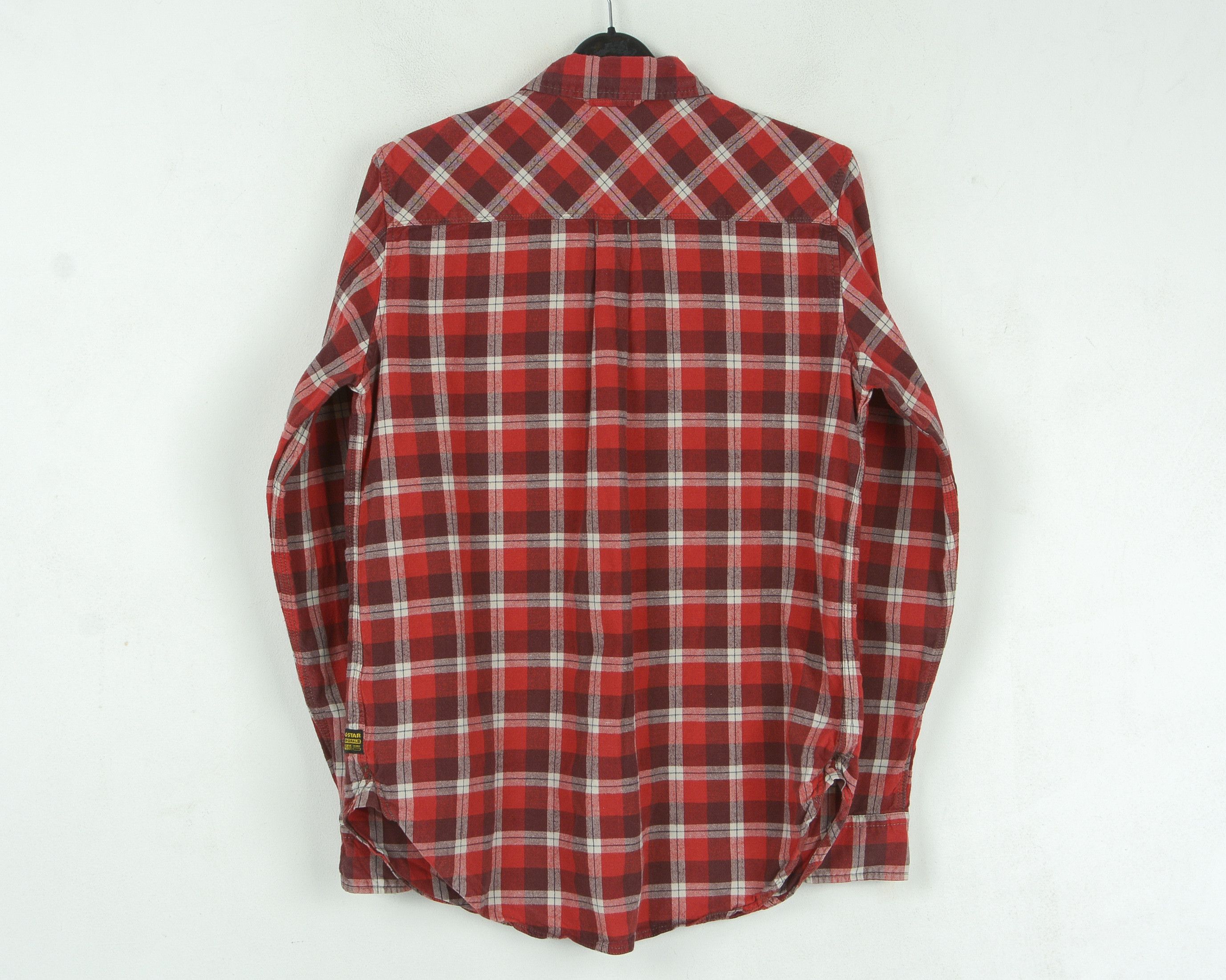 G-Star Women S Shirt Casual Red Western Check Long Sleeved Plaid Size S / US 4 / IT 40 - 7 Thumbnail