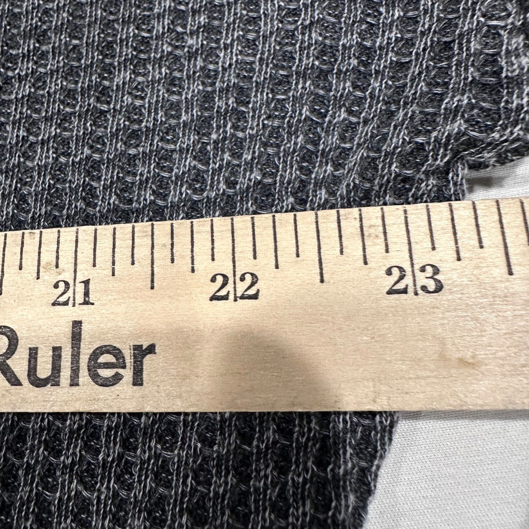 Z Supply Z Supply Shirt Womens XS Gray Cropped Long Sleeve V Neck Waffle Knit Oversized Size XS / US 0-2 / IT 36-38 - 5 Thumbnail