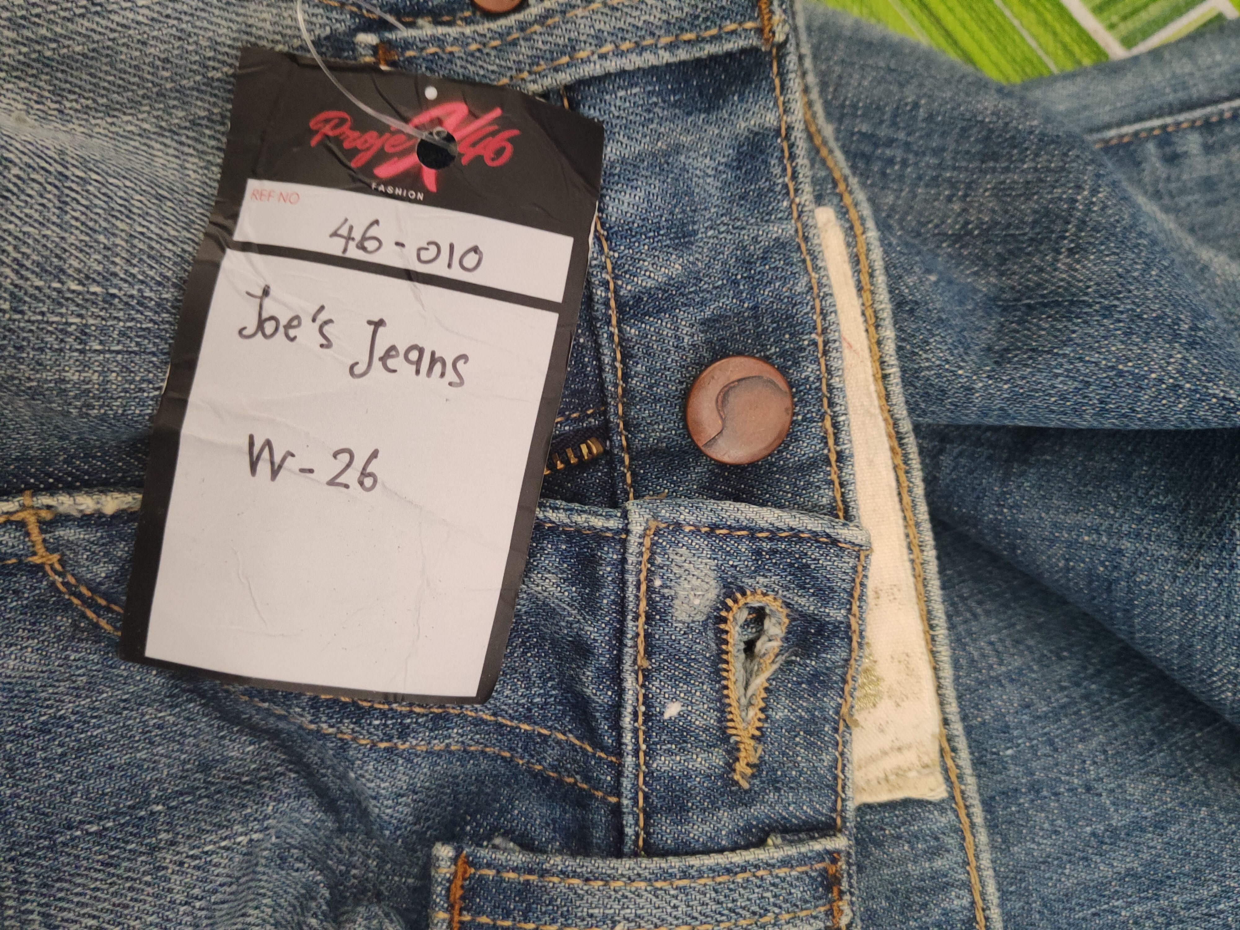 Joe's DL Joe's Blue Distressed Ripped Jeans #46-010 Size 24" / US 00 / IT 34 - 18 Thumbnail