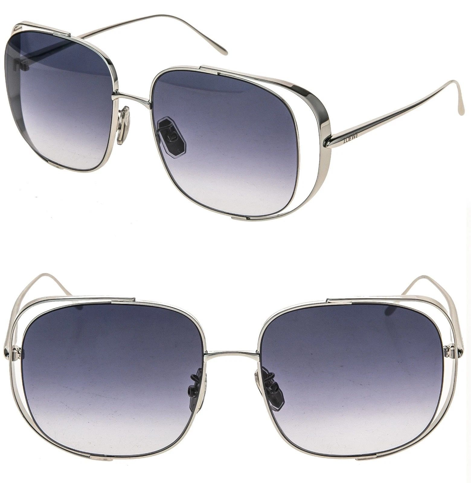 Loewe LOEWE LW40148U 40148 Metal SIGNATURE Mask Silver Blue 16W Size ONE SIZE - 1 Thumbnail