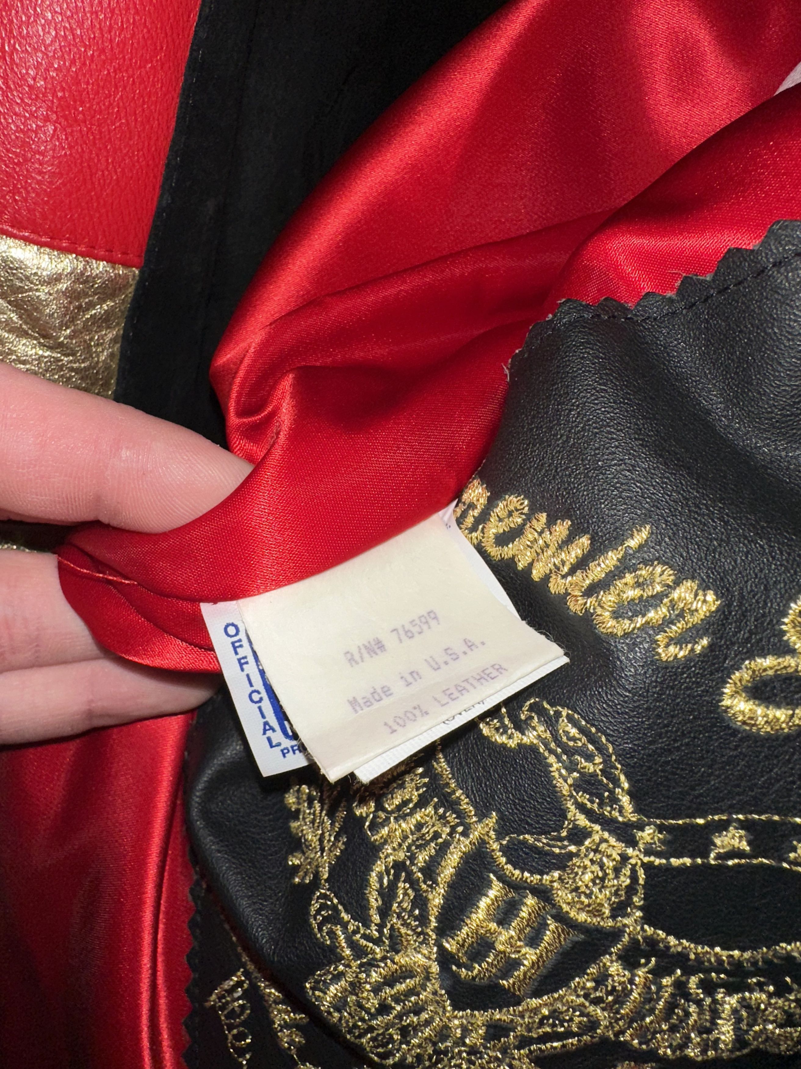 JH Design × Jeff Hamilton × NBA *NEW* Vintage JH Design *1996 CHICAGO BULLS* Leather Jacket Size US XL / EU 56 / 4 - 8 Thumbnail