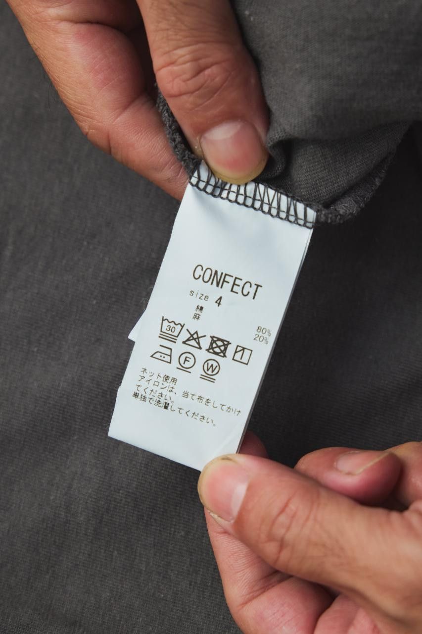 CONFECT Confect Cotton Brushed Crew Neck L/S T-Shirt Size US XL / EU 56 / 4 - 7 Thumbnail