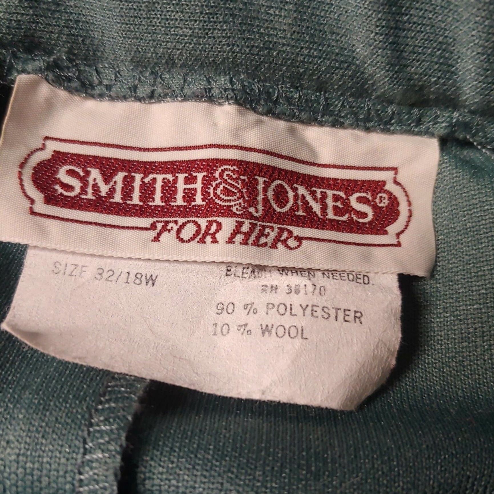 Vintage VINTAGE ILGWU Smith And Jones Skirt 16/18 Green Sage Flat Front Pencil Mid-calf Womens Shoes? Size 38" / US 16 / IT 52 - 6 Thumbnail