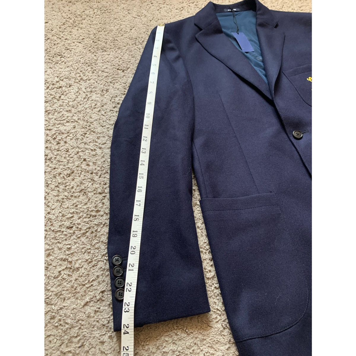 Noah NOAH CROSS COUNTY EMBROIDERED LOGO BLAZER JACKET Size 40R - 17 Thumbnail