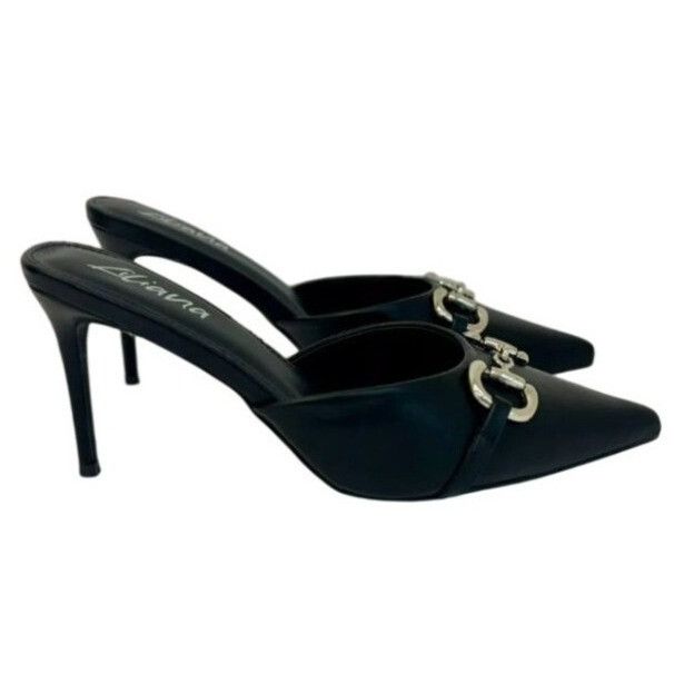 Other LILIANA / Silla-9/ Black / Pointed Toe / Stiletto Mule / Hee Size US 10 / IT 40 - 3 Thumbnail
