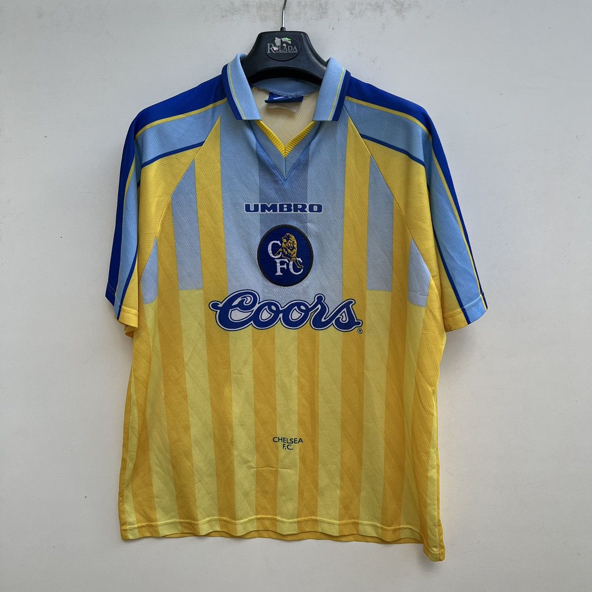 Chelsea Soccer CHELSEA LONDON 1996/1997 AWAY FOOTBALL SOCCER SHIRT JERSEY Size US XL / EU 56 / 4 - 1 Thumbnail