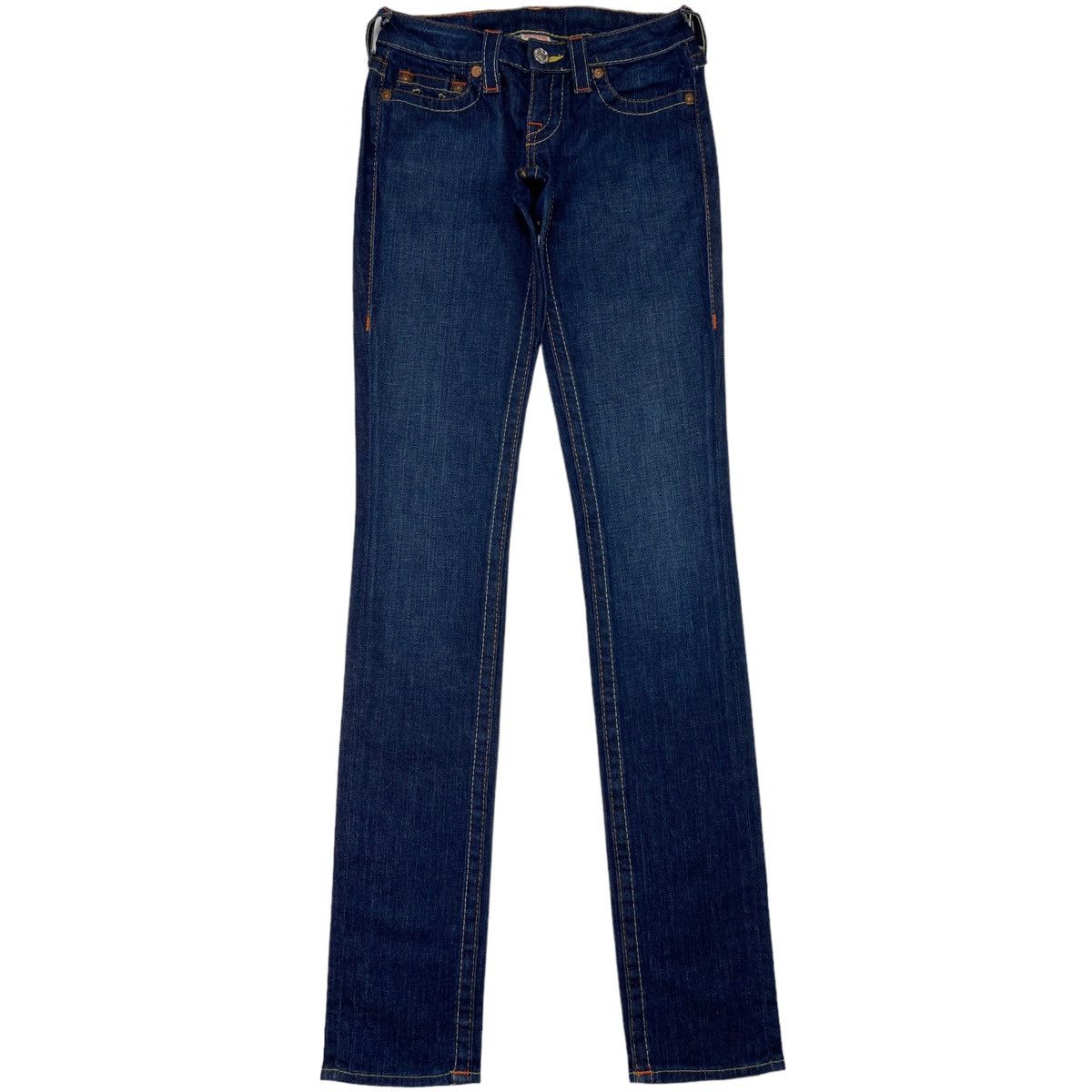 True Religion 🔥LASTDROP🔥 TR Stella Row Seat Low Rise Denim Jeans Pants Size 25" / US 0 / IT 36 - 2 Thumbnail