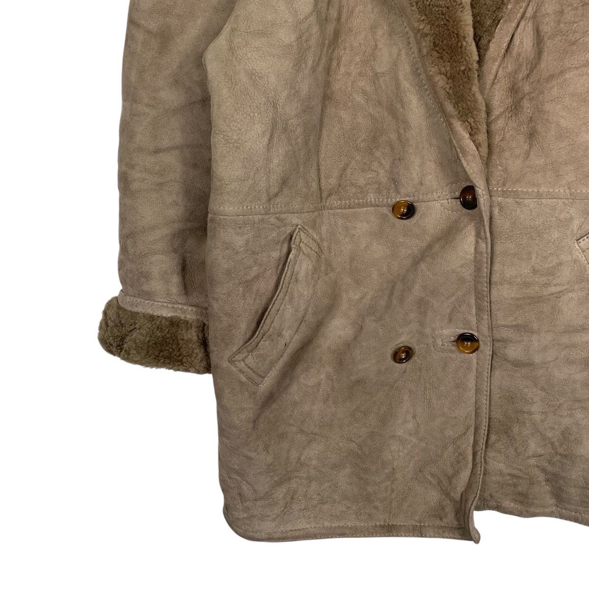 Other Authentic Leather Women Shearling Coat Size M / US 6-8 / IT 42-44 - 3 Thumbnail