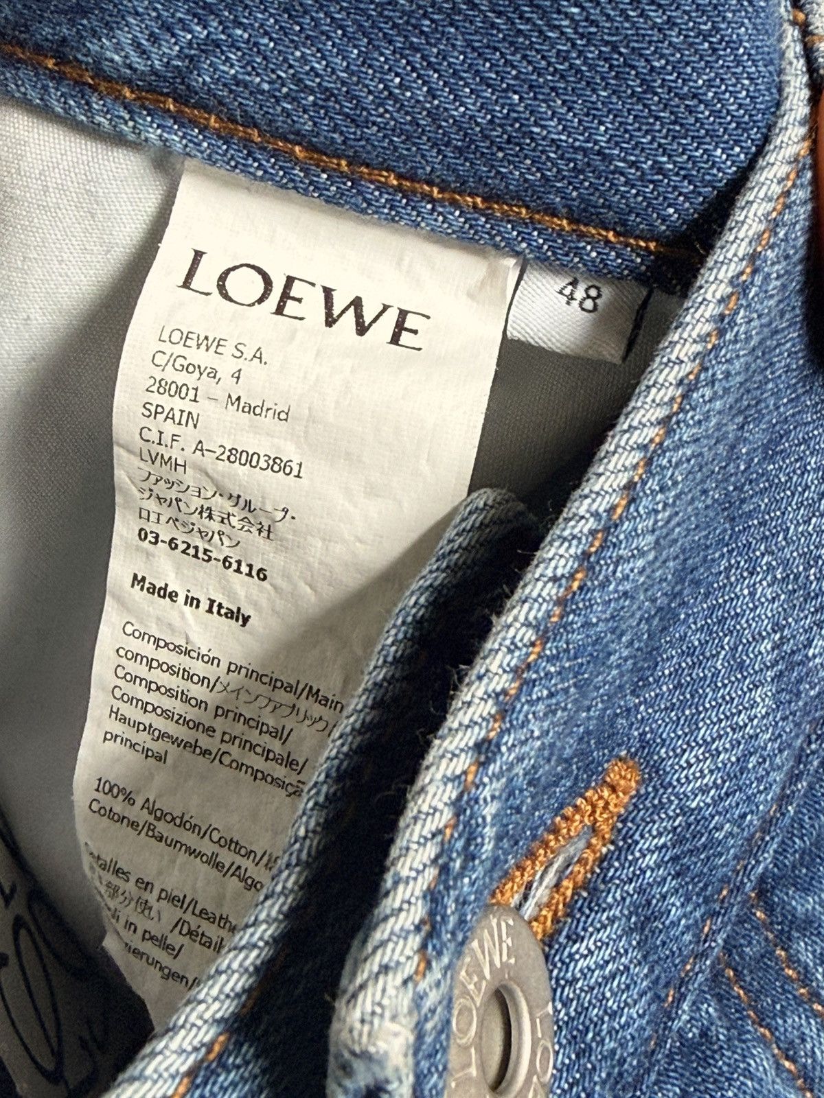 Loewe Loewe Distressed Butt Jeans Size US 32 / EU 48 - 6 Thumbnail