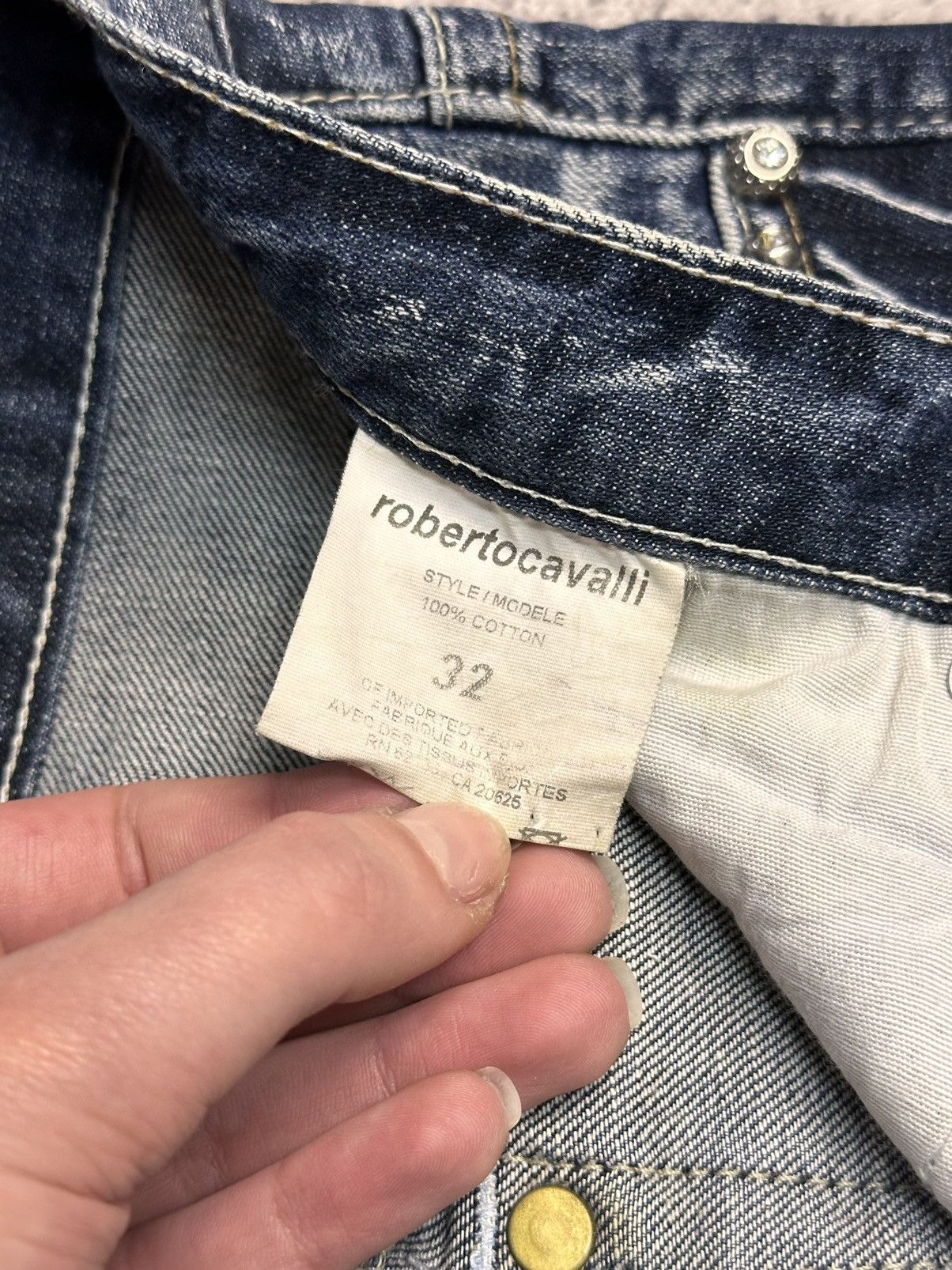 Roberto Cavalli Roberto Cavalli blue denim pants vintage y2k Size 28" / US 6 / IT 42 - 9 Thumbnail