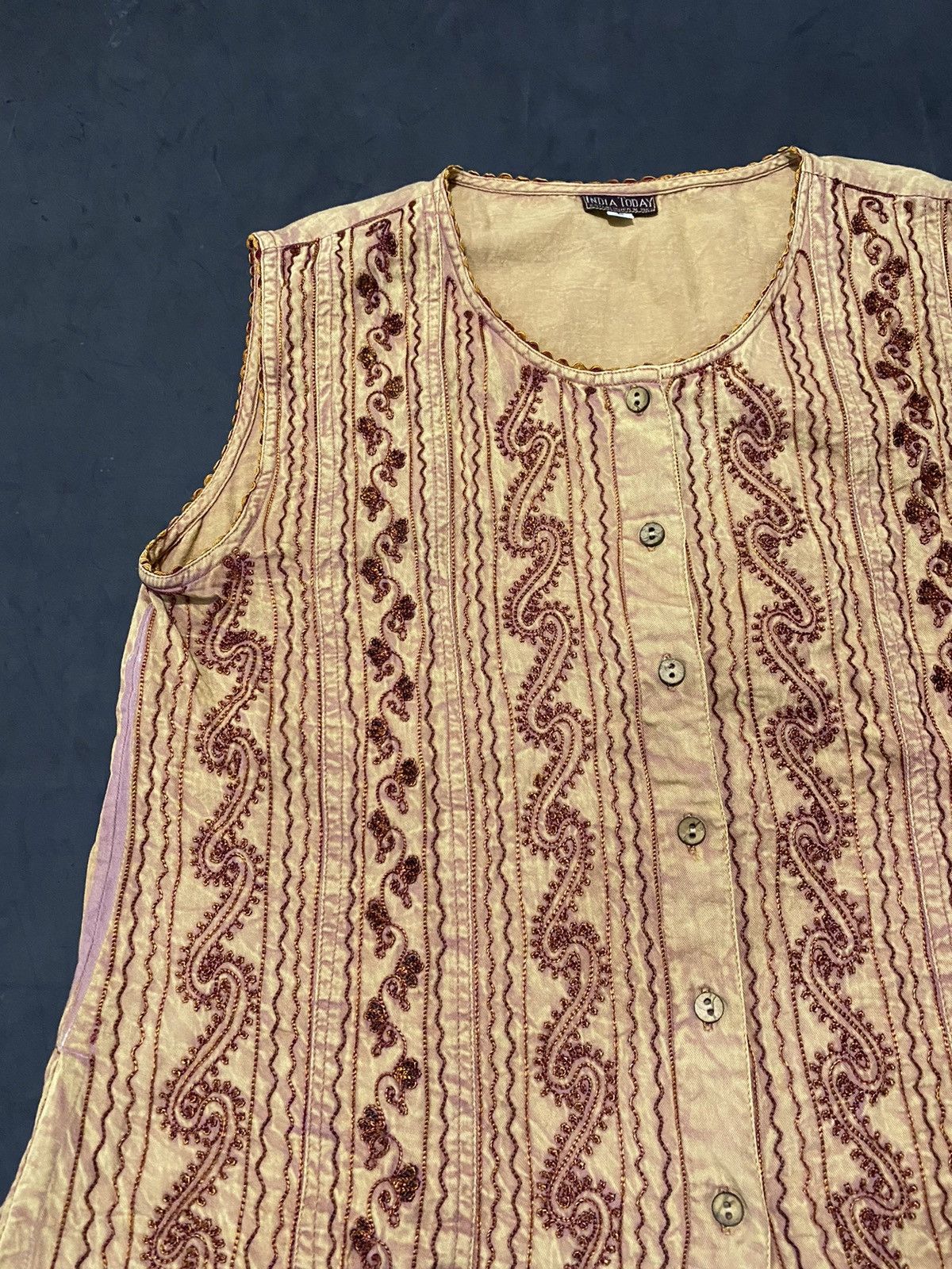 Vintage Hindu Times India Bordird Shirt Issey Japanese Styled Size US M / EU 48-50 / 2 - 2 Thumbnail