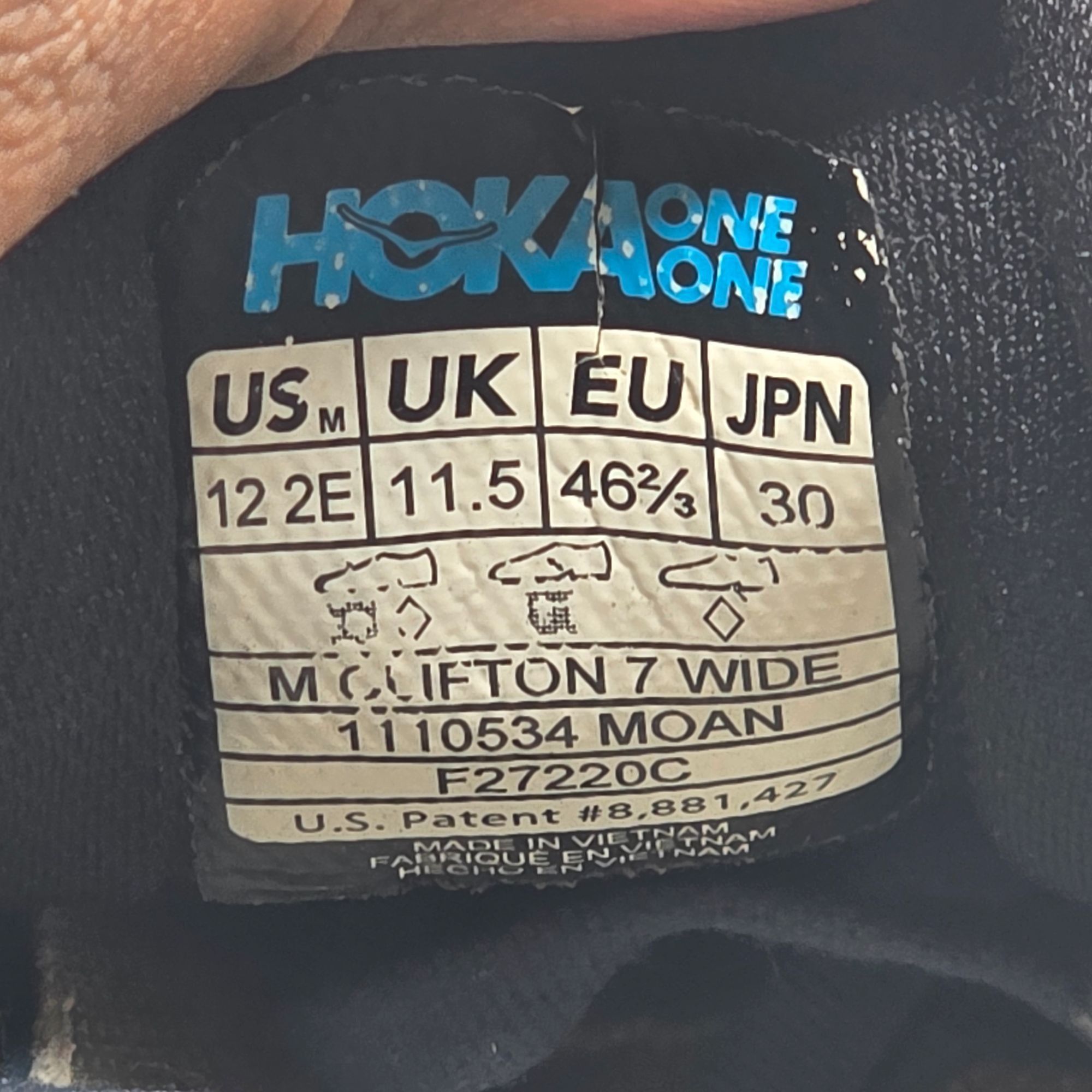 Hoka Hoka One One Mens Size 12 2E Blue Athletic Shoes Running Wal Size US 12 / EU 45 - 6 Thumbnail