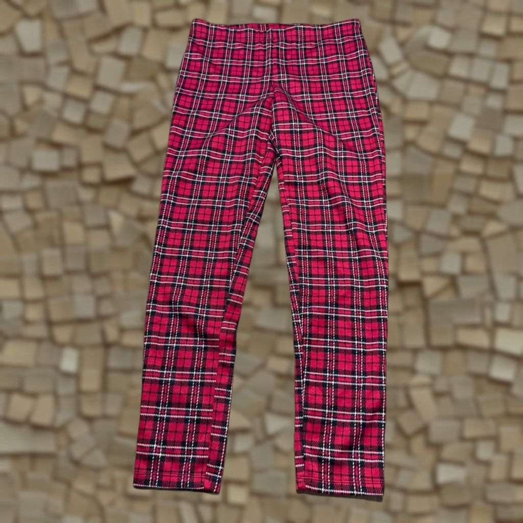 Forever 21 FOREVER 21 Pants Women's Size L Red Black White Plaid Straight Ankle Size 36" / US 14 / IT 50 - 1 Thumbnail