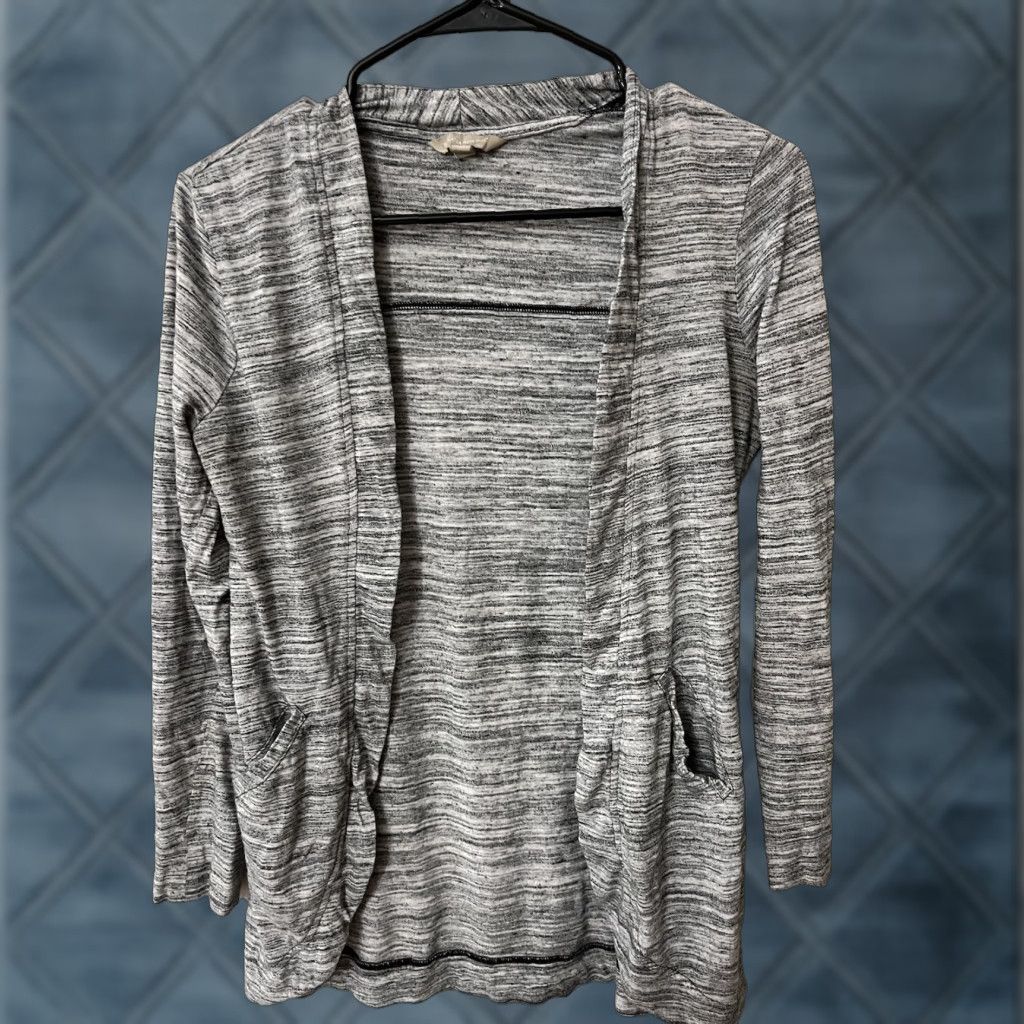 Banana Republic Banana Republic Womens Lightweight Open Front Long Cardigan Sweater Gray XS Knit Open-Knit Cardigan Flexible Professional Mens? Size XS / US 0-2 / IT 36-38 - 1 Thumbnail