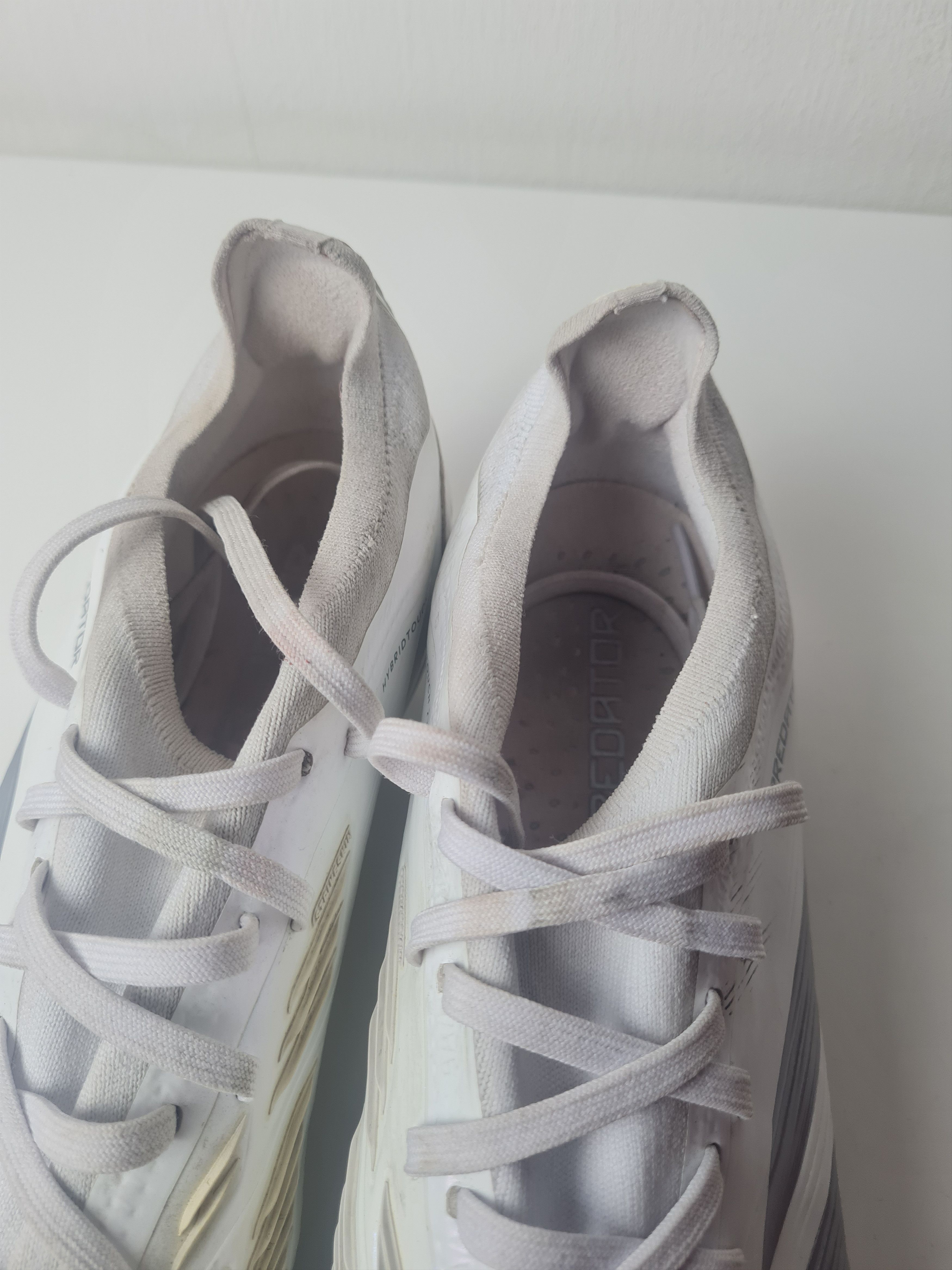 Adidas Football Soccer Adidas PREDATOR Pro FG Cleats White Silver Size US 12.5 / EU 45-46 - 22 Thumbnail