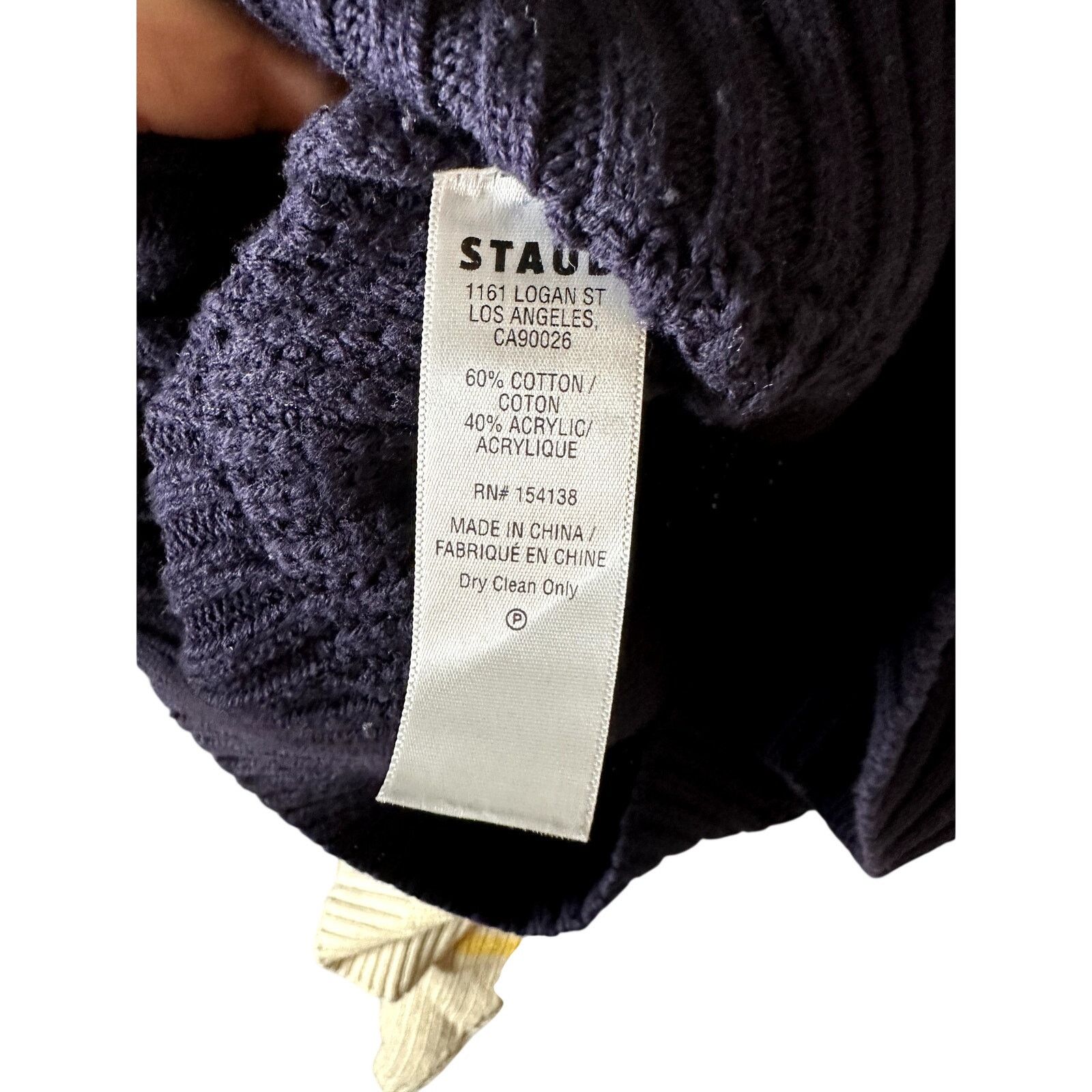 Staud STAUD Hampton Sweater in Navy XS Size XS / US 0-2 / IT 36-38 - 4 Thumbnail