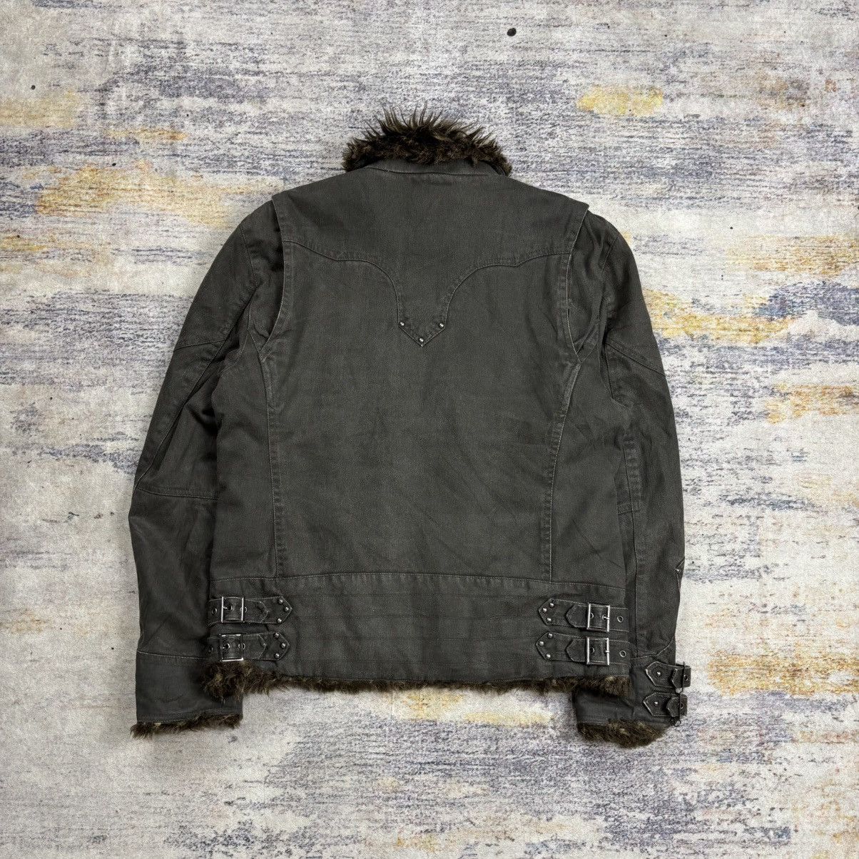 In The Attic In The Attic bondage riders trim fur jacket vkei style Size US L / EU 52-54 / 3 - 2 Thumbnail