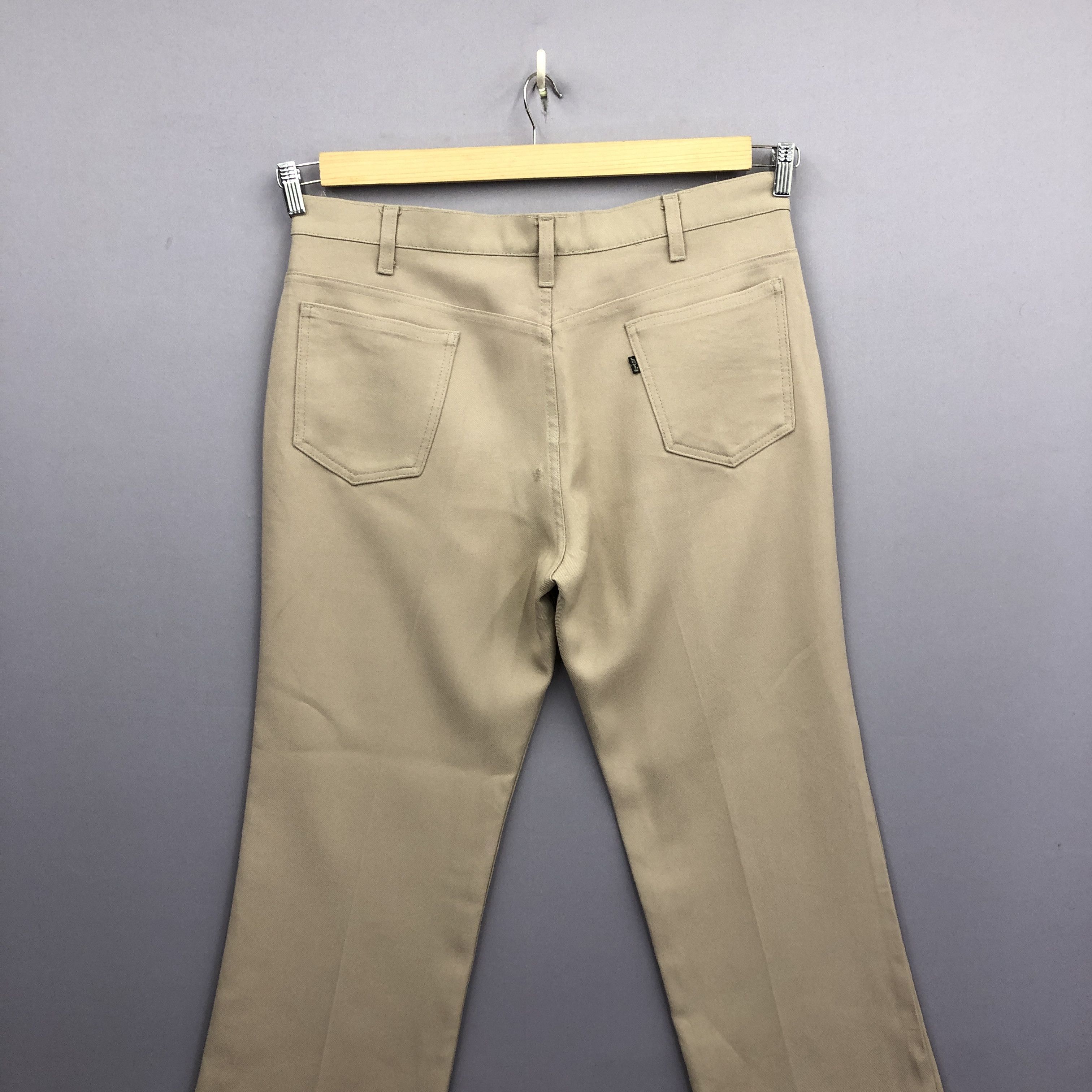 Levi's Vintage 70s Levis 520 Sta Press Brown Jeans Denim Pants Size US 36 / EU 52 - 4 Thumbnail