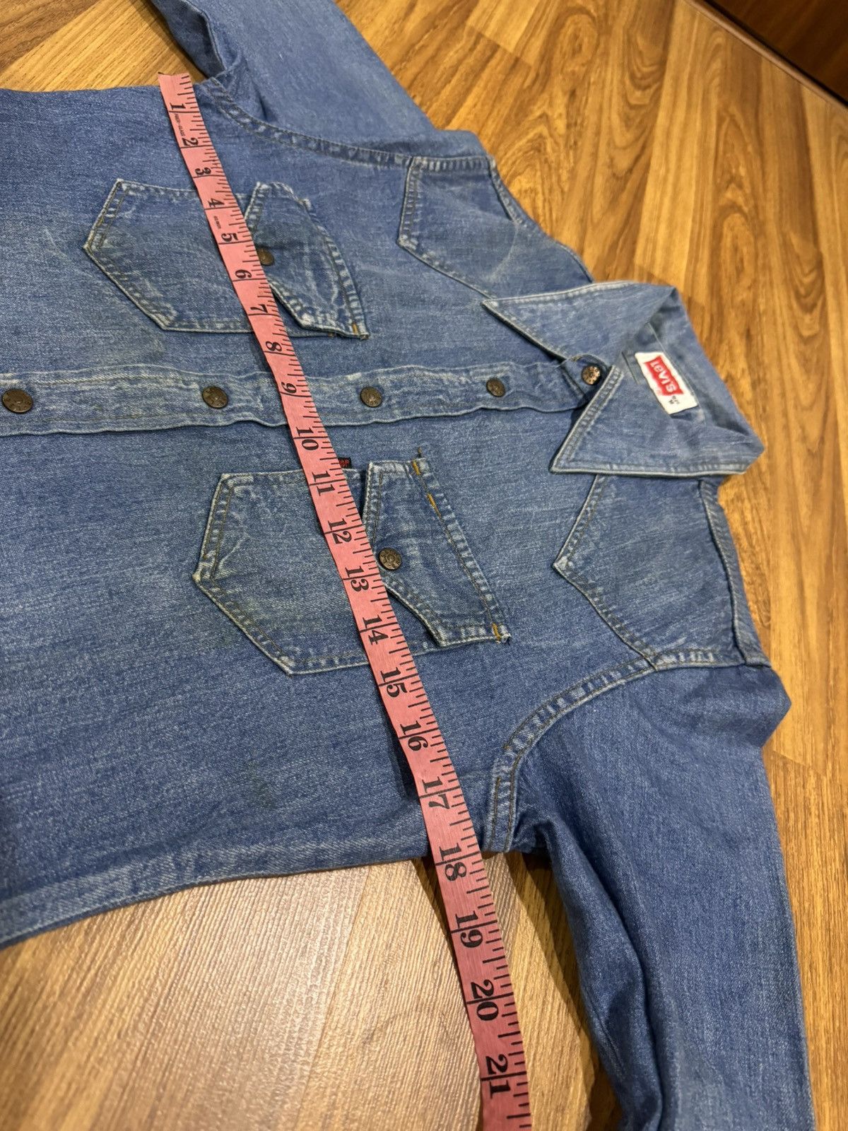 Levi's VINTAGE 1970s LEVIS BLACK TAG BUTTON UP SHIRT Size M / US 6-8 / IT 42-44 - 4 Thumbnail