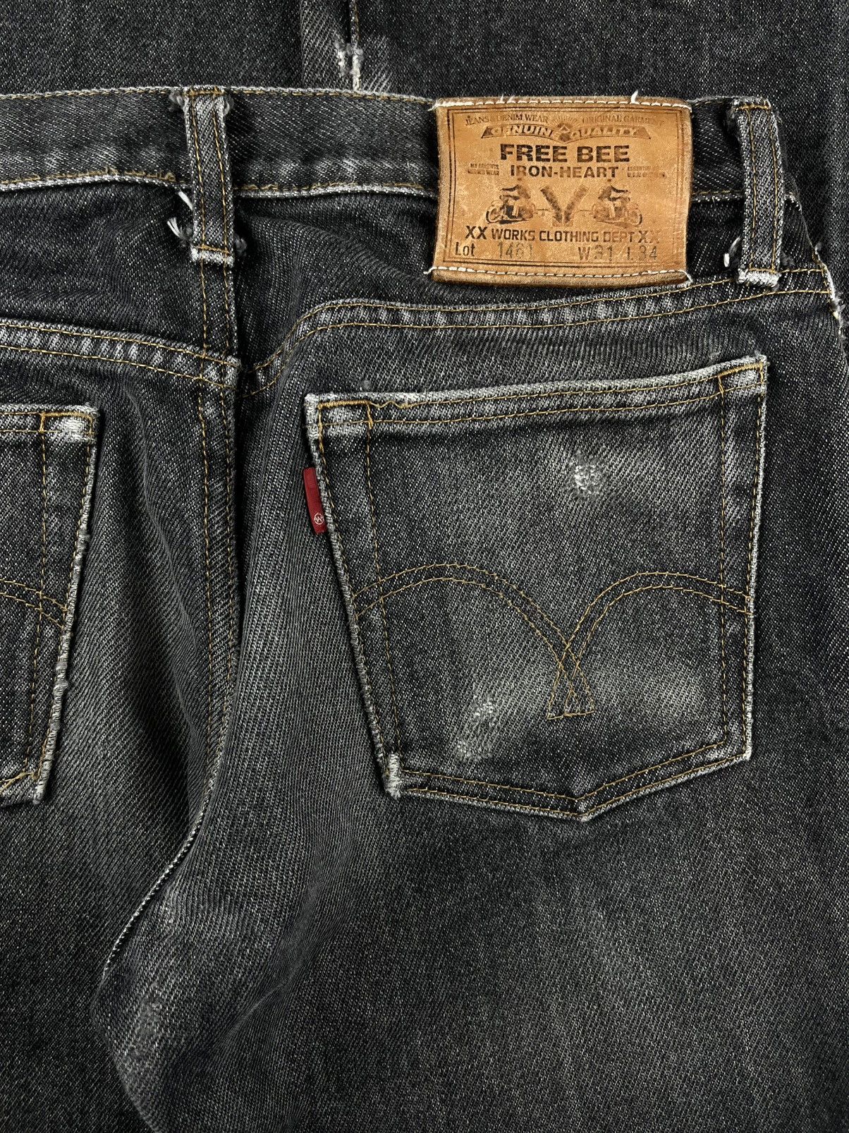 Iron Heart Iron Heart 21 Oz Bootcut Freebee 1461 Denim Jeans Size US 30 / EU 46 - 5 Thumbnail