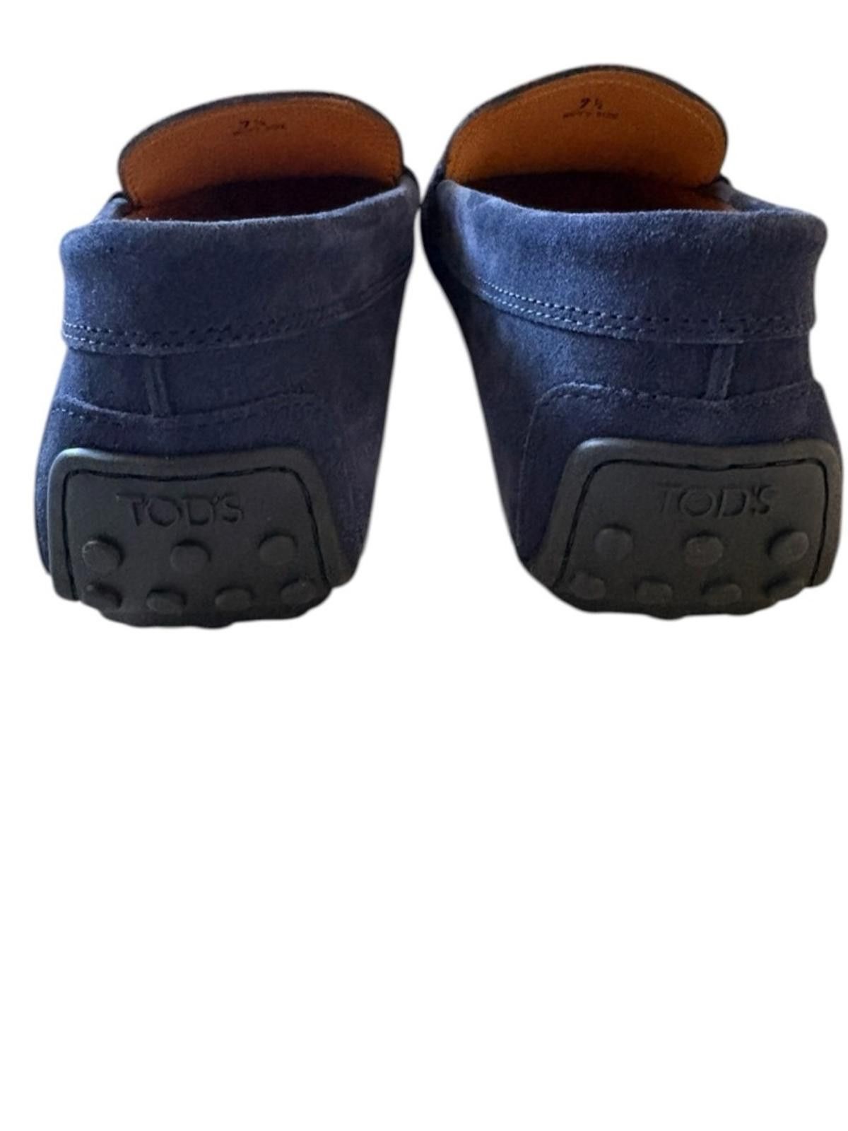 Tod's Tod's Men's Classic Suede Gommino Driving Penny Loafers Blue Size US 8.5 / EU 41-42 - 11 Thumbnail