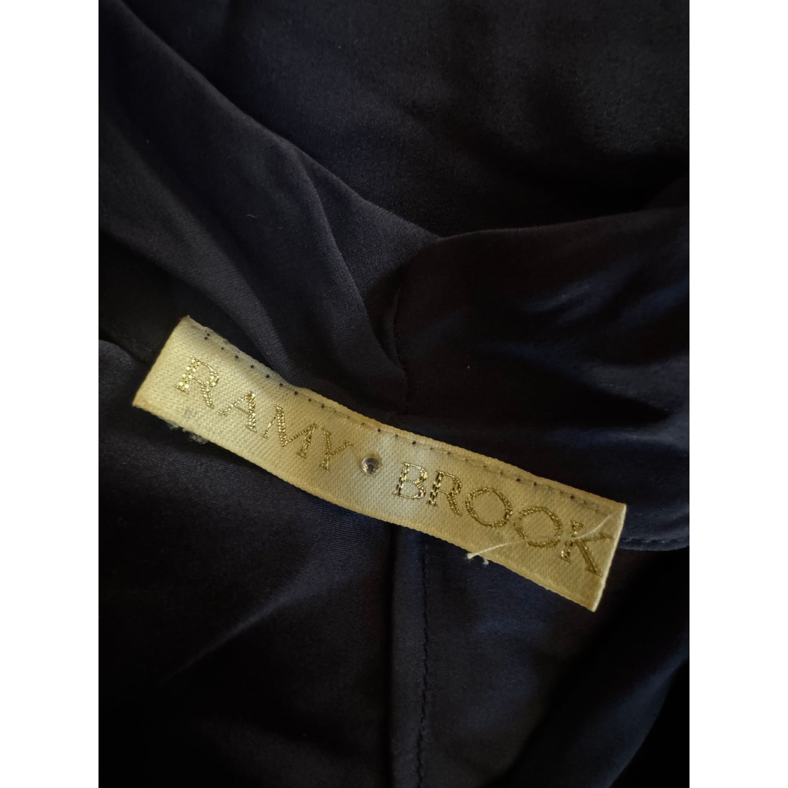 Ramy Brook Ramy Brook 100% SilkNavy Blue Top - Ladies Medium Size M / US 6-8 / IT 42-44 - 4 Thumbnail