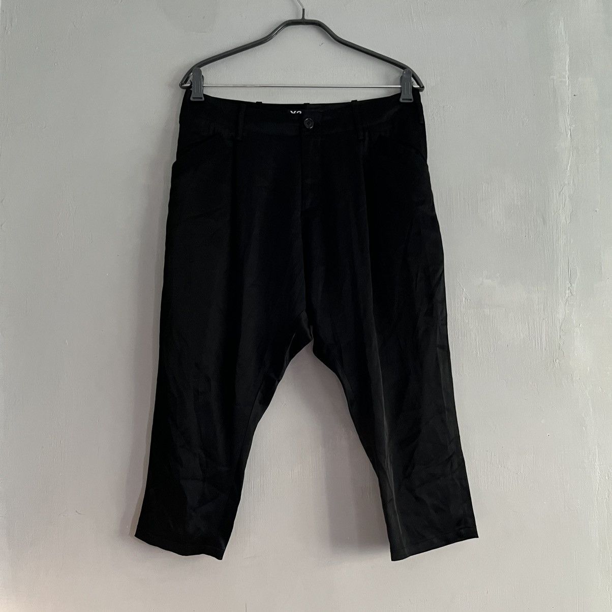 Y-3 Y3 Yohji Yamamoto Drop Crotch Silk Pants Size US 31 - 1 Thumbnail