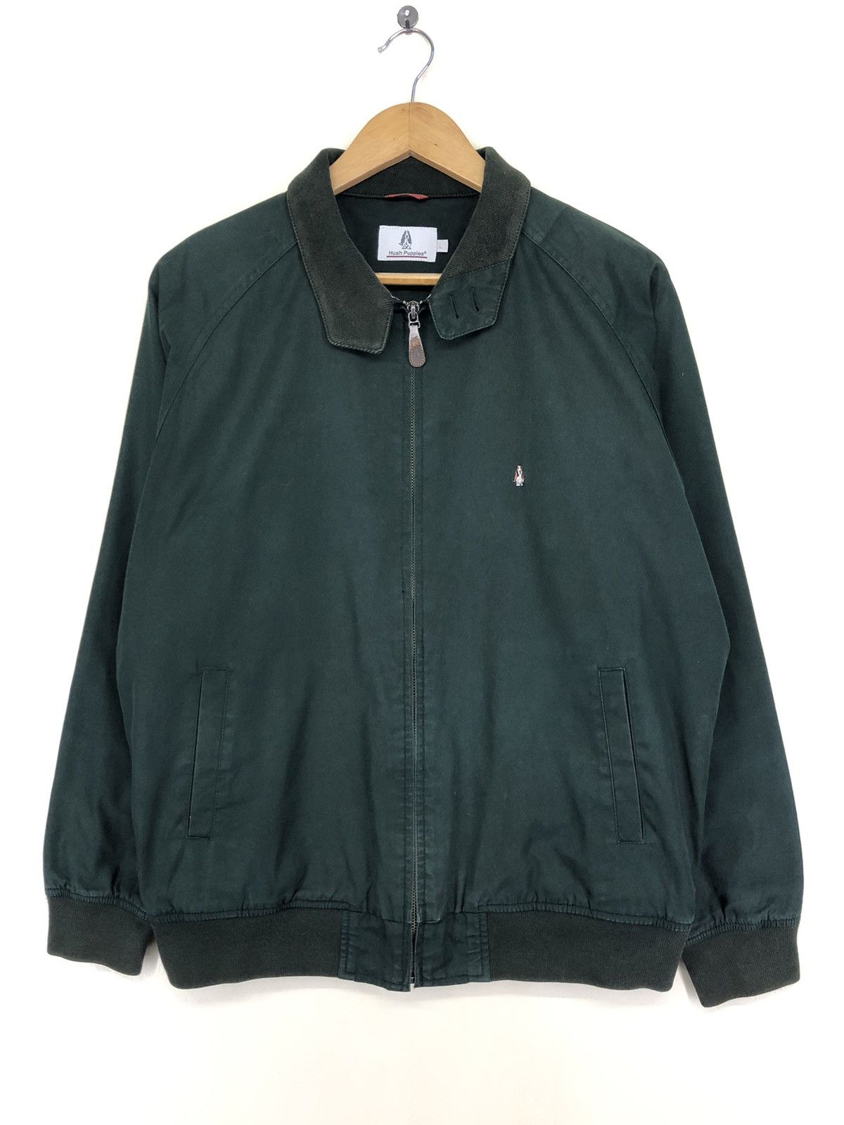 image of Archival Clothing x Hush Puppies Green Bomber Jacket, Men's (Size Large)