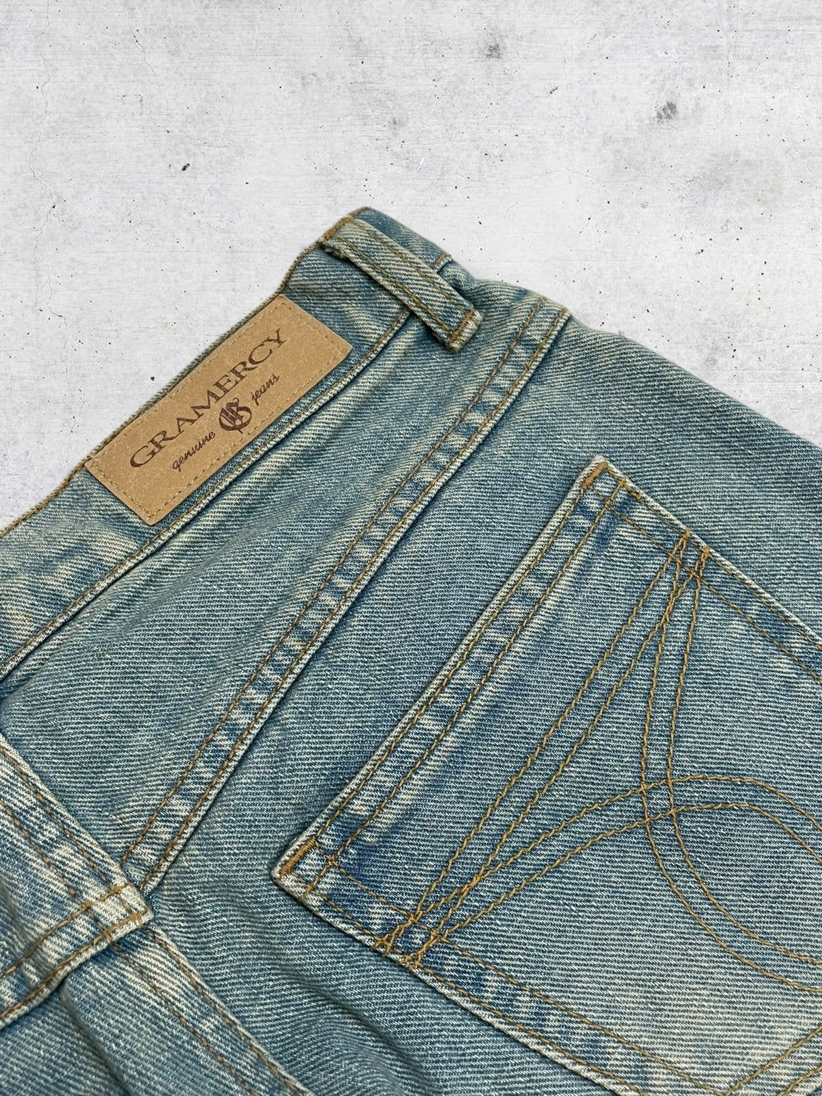 Japanese Brand VINTAGE GRAMERCY 90S JAPAN DESIGNER MUDWASH CLASSIC DENIM Size US 28 / EU 44 - 16 Thumbnail