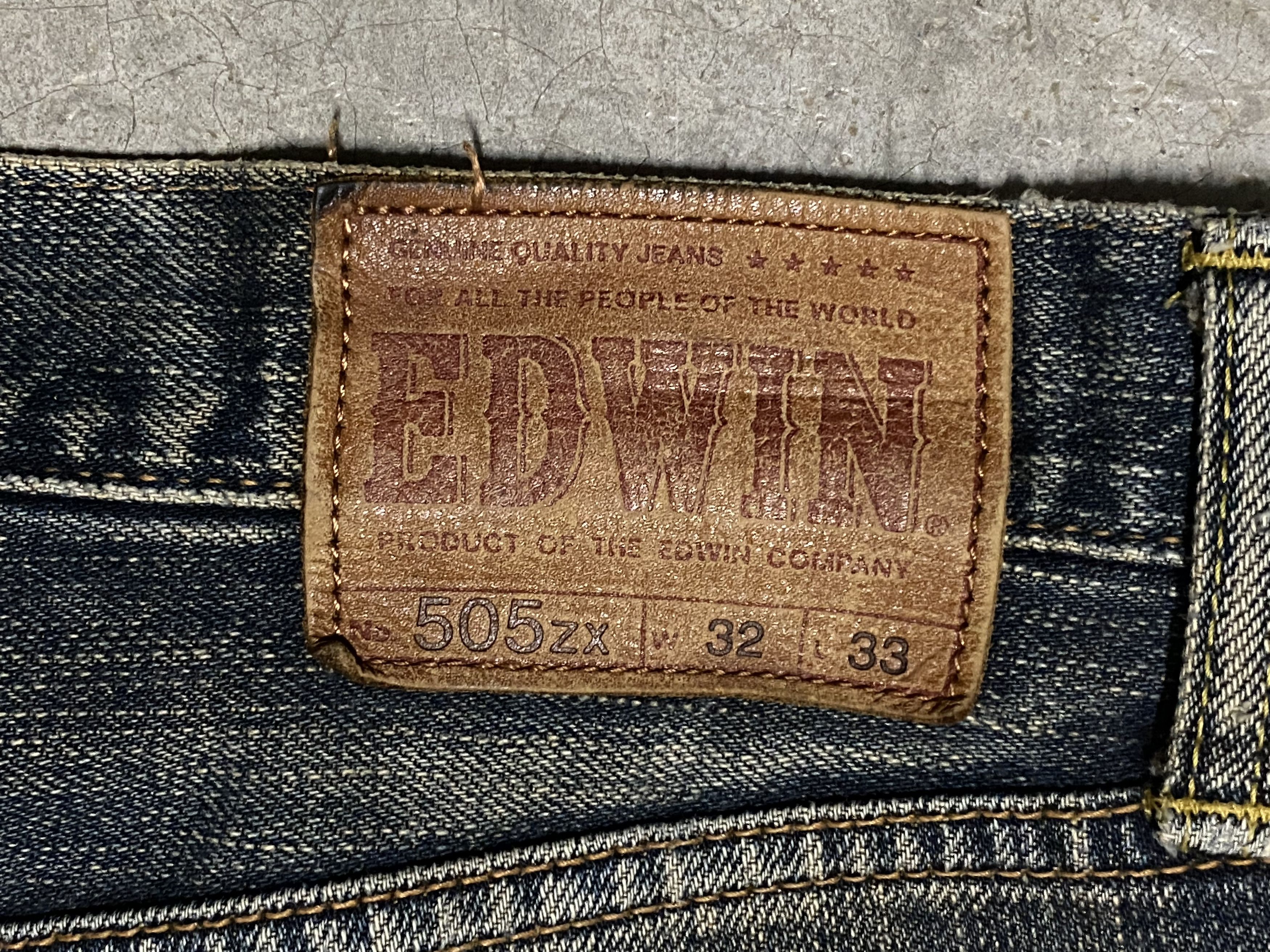 Edwin Vintage Edwin 505zx Mud Wash Selvedge Distressed Jeans Size US 32 / EU 48 - 17 Thumbnail