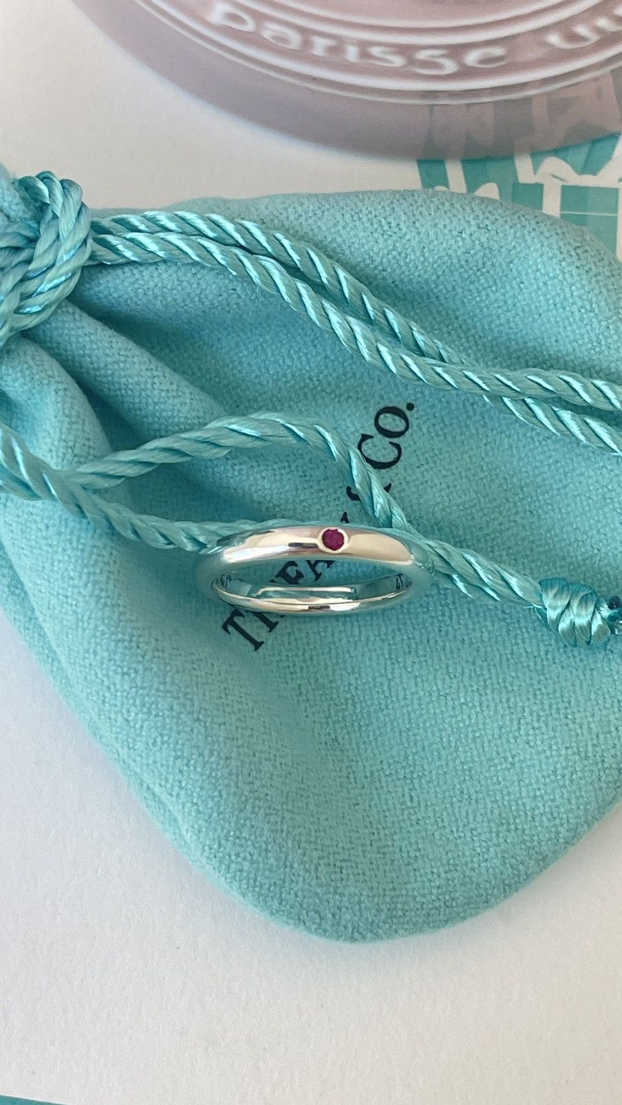 Tiffany & Co. Tiffany & Co. Elsa Peretti Ruby Silver Stacking Band 5 $450 Size ONE SIZE - 12 Thumbnail