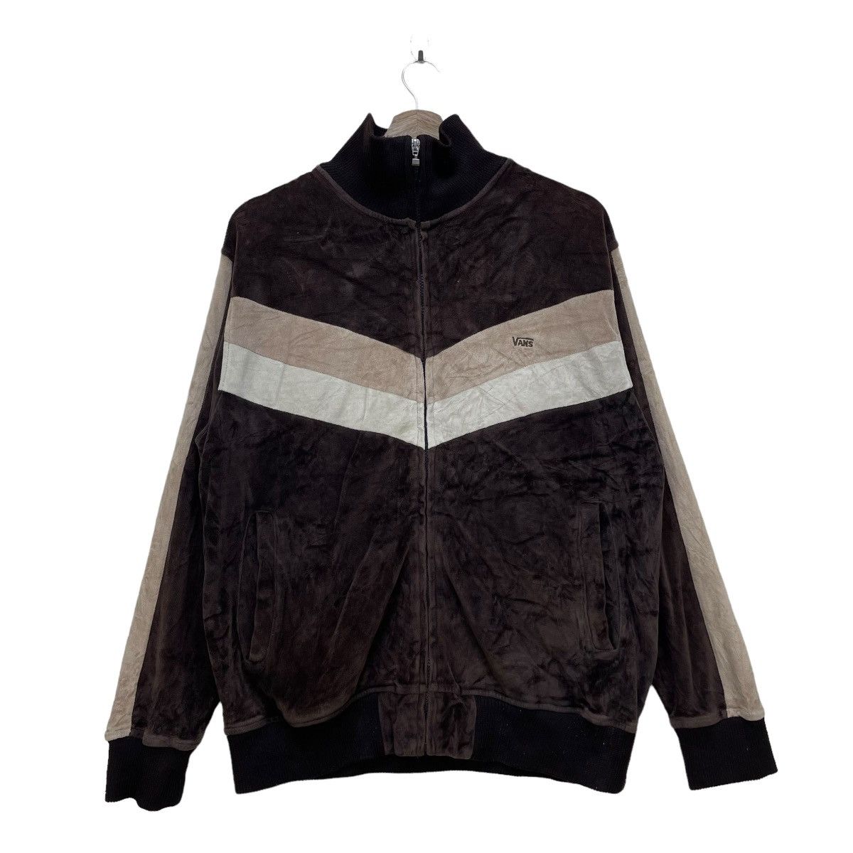 Vans × Vintage Vans Velvet V Shape Tracktop Jacket Size US M / EU 48-50 / 2 - 1 Thumbnail