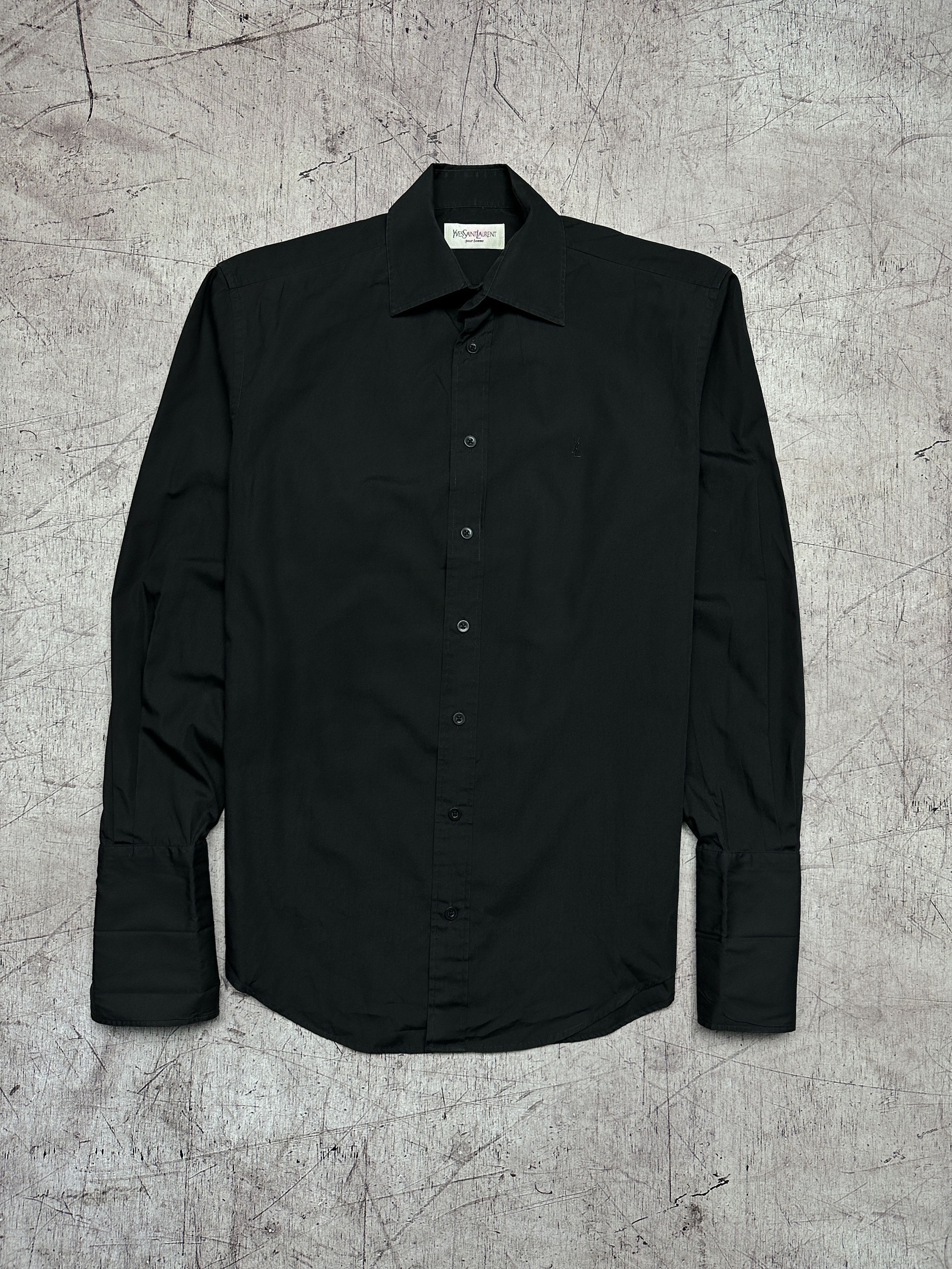 Yves Saint Laurent Vintage Mens Long Sleeve Shirt YSL