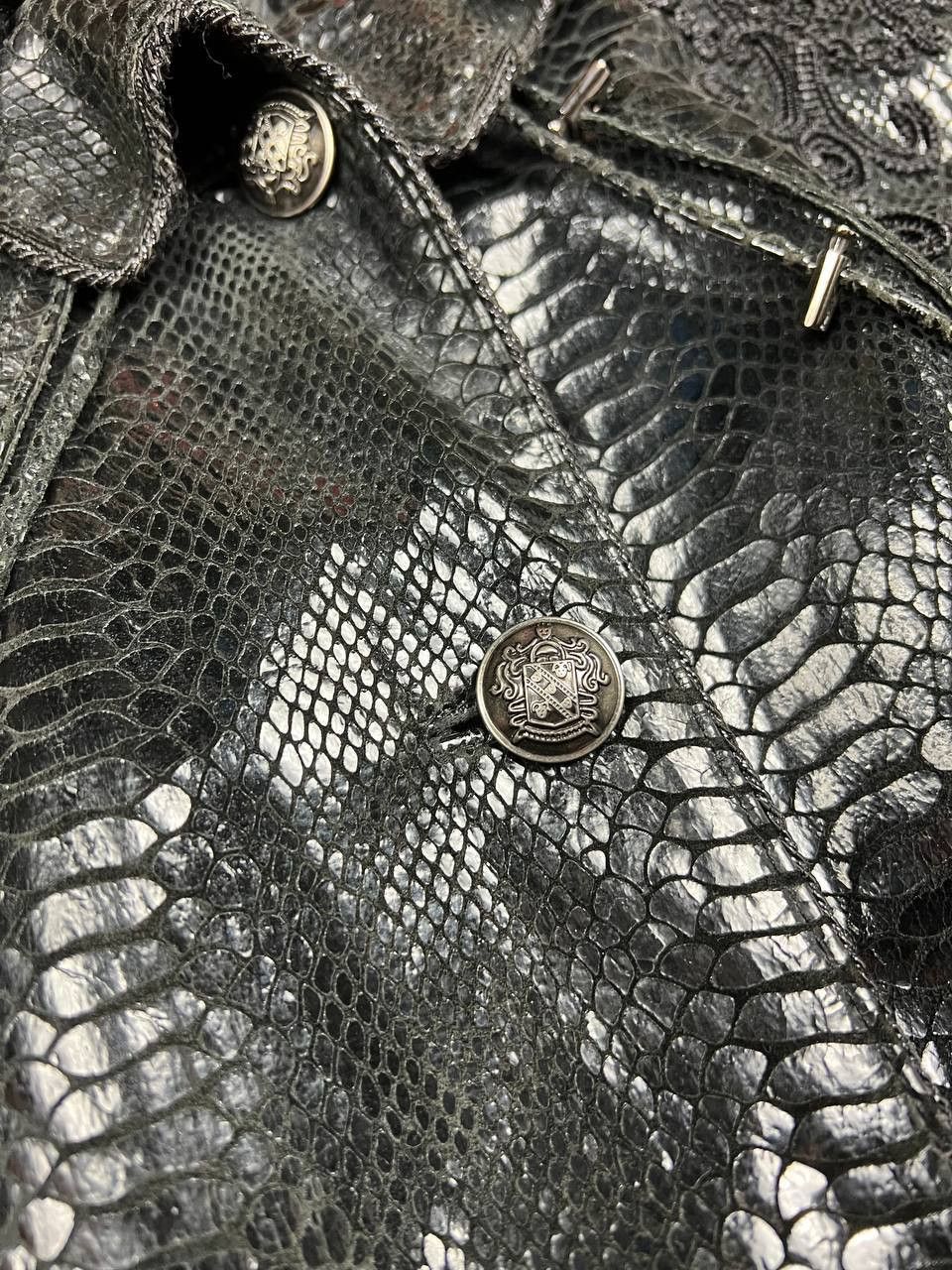 Hysteric Glamour Vintage Y2k Snakeskin Leather Lacquer Jacket Snake Print Size L / US 10 / IT 46 - 11 Thumbnail
