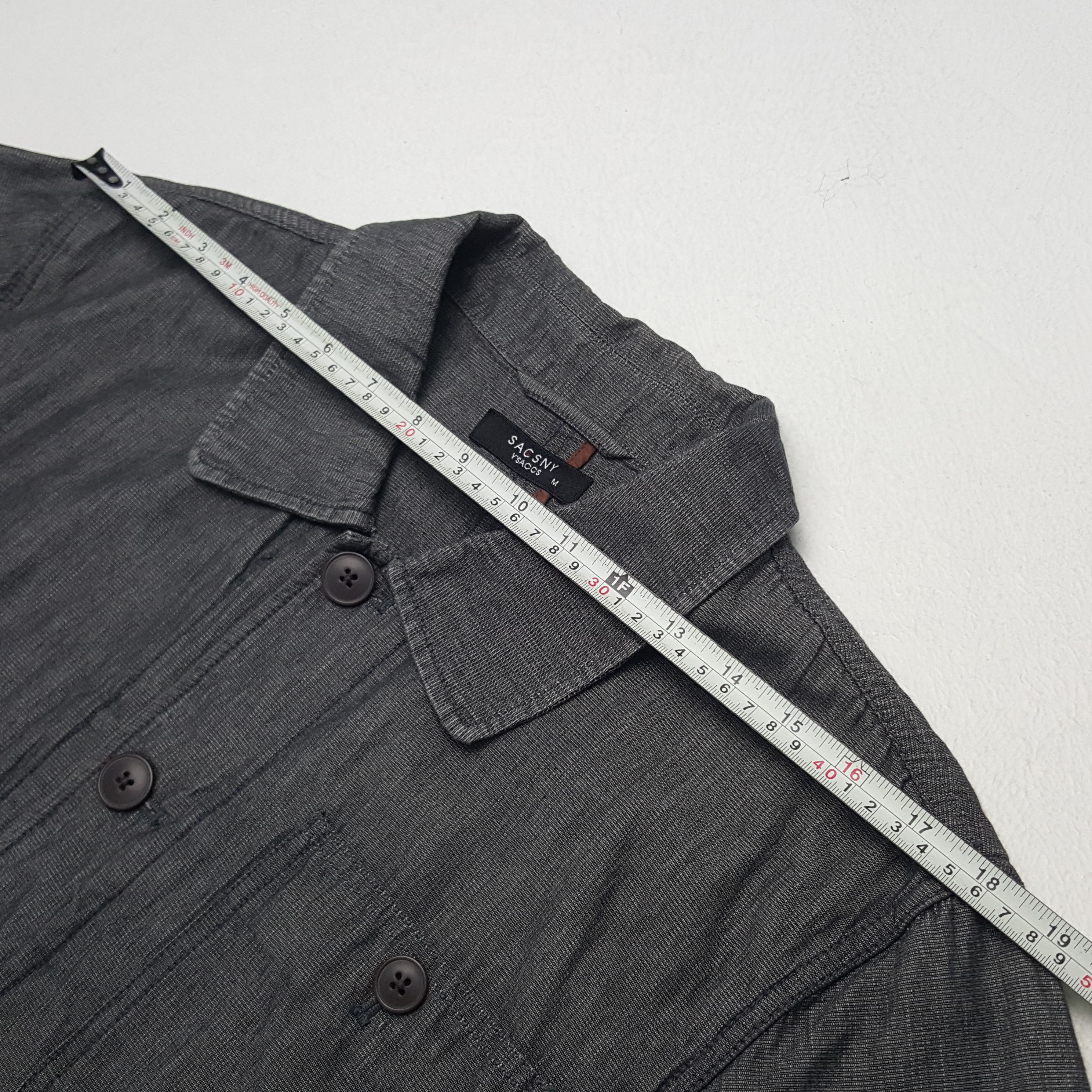 Designer × Vintage × Yohji Yamamoto Sacsny by Yohji Yamamoto Custom Big Logo Button Up Jacket Size US M / EU 48-50 / 2 - 11 Thumbnail