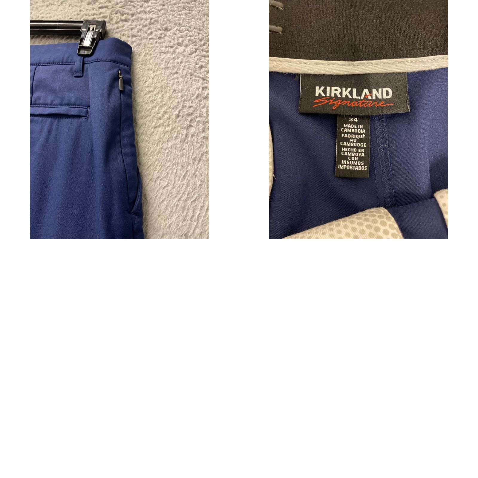 Vintage Kirkland Signature Men's Performance Golf Travel Casual Shorts Size 34 120-30 Size US 34 / EU 50 - 8 Thumbnail