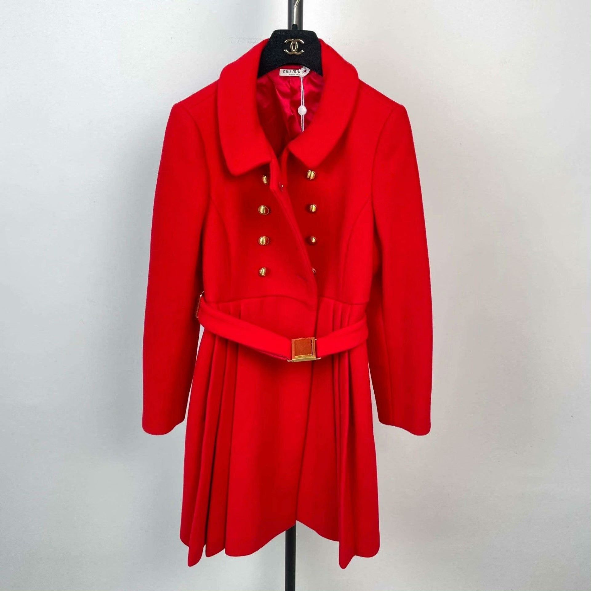 Miu Miu Miu Miu Red Coat S Women Size S / US 4 / IT 40 - 1 Thumbnail